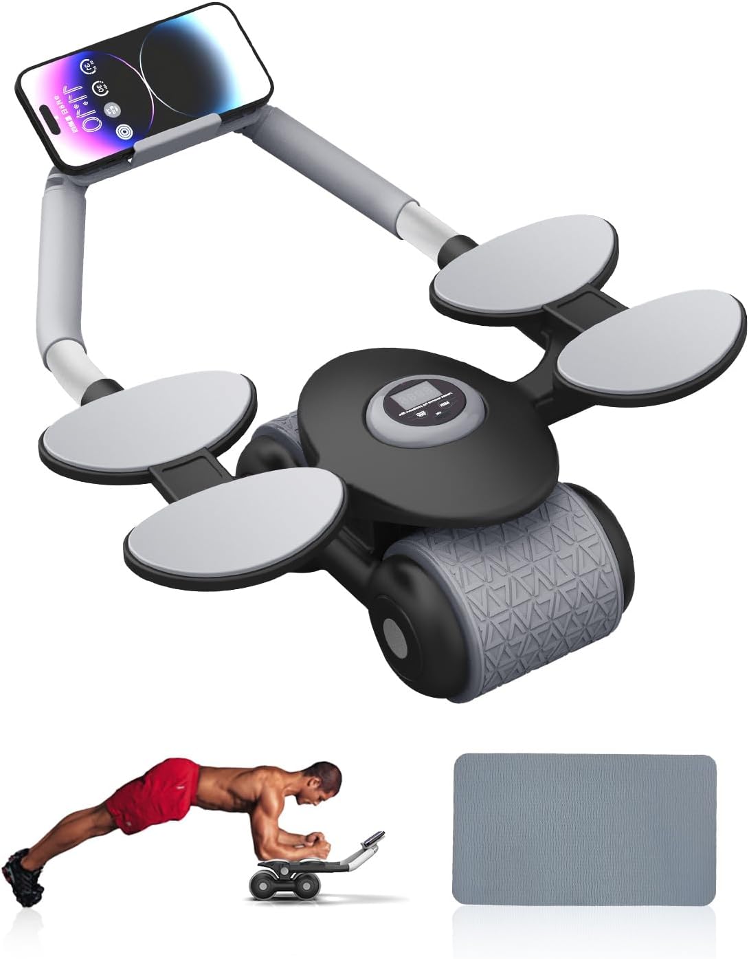 Victoper Automatic Rebound Ab Roller Upgraded Ab Roller Exercise Wheel with Time...