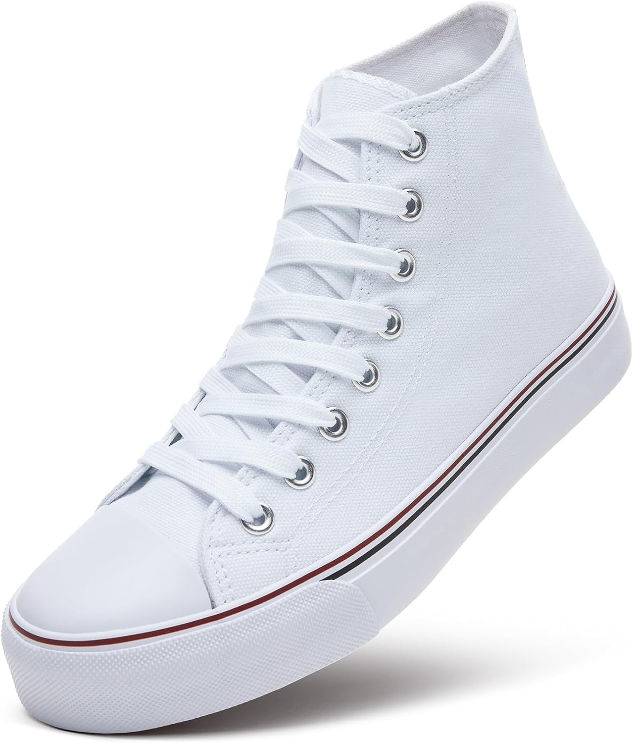ZGR Womens High Top Canvas Sneakers,Lace-up Canvas Shoes,Casual Tennis Walking S...