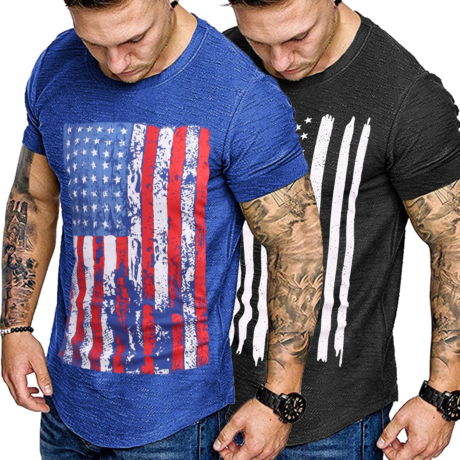 COOFANDY Men Muscle Workout T Shirt Gym Bodybuilding Active Short Sleeve Tee Top...