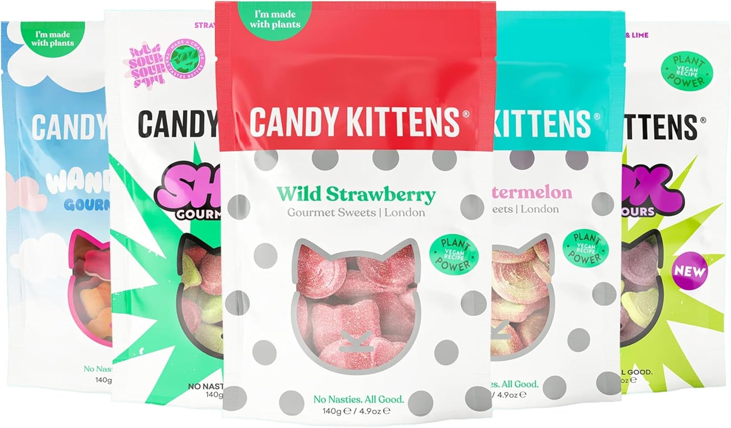 Candy Kittens Vegan Sweets - Sweet Lovers Collection (13 x 140g), Christmas Swee...