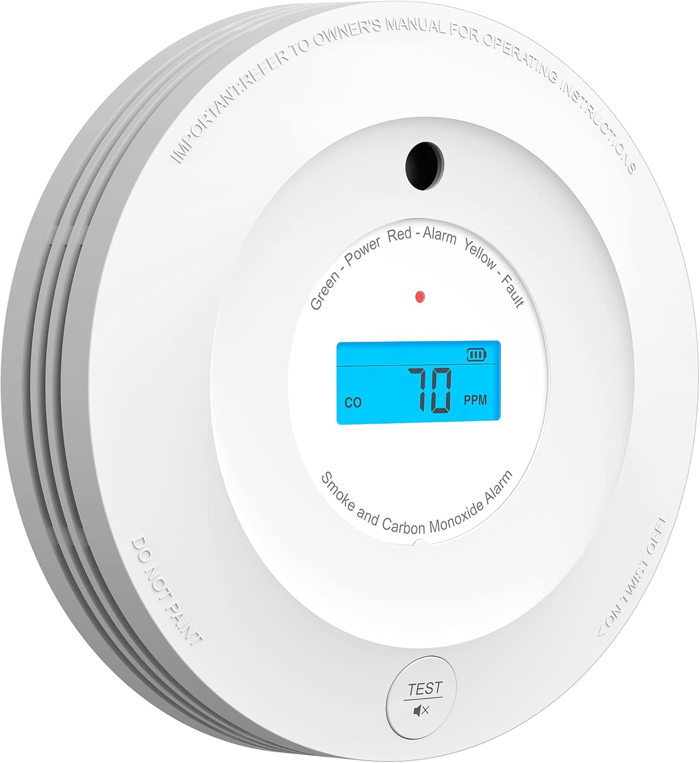 AEGISLINK Smoke and Carbon Monoxide Detector 10-Year Lifespan, Photoelectric Fir...