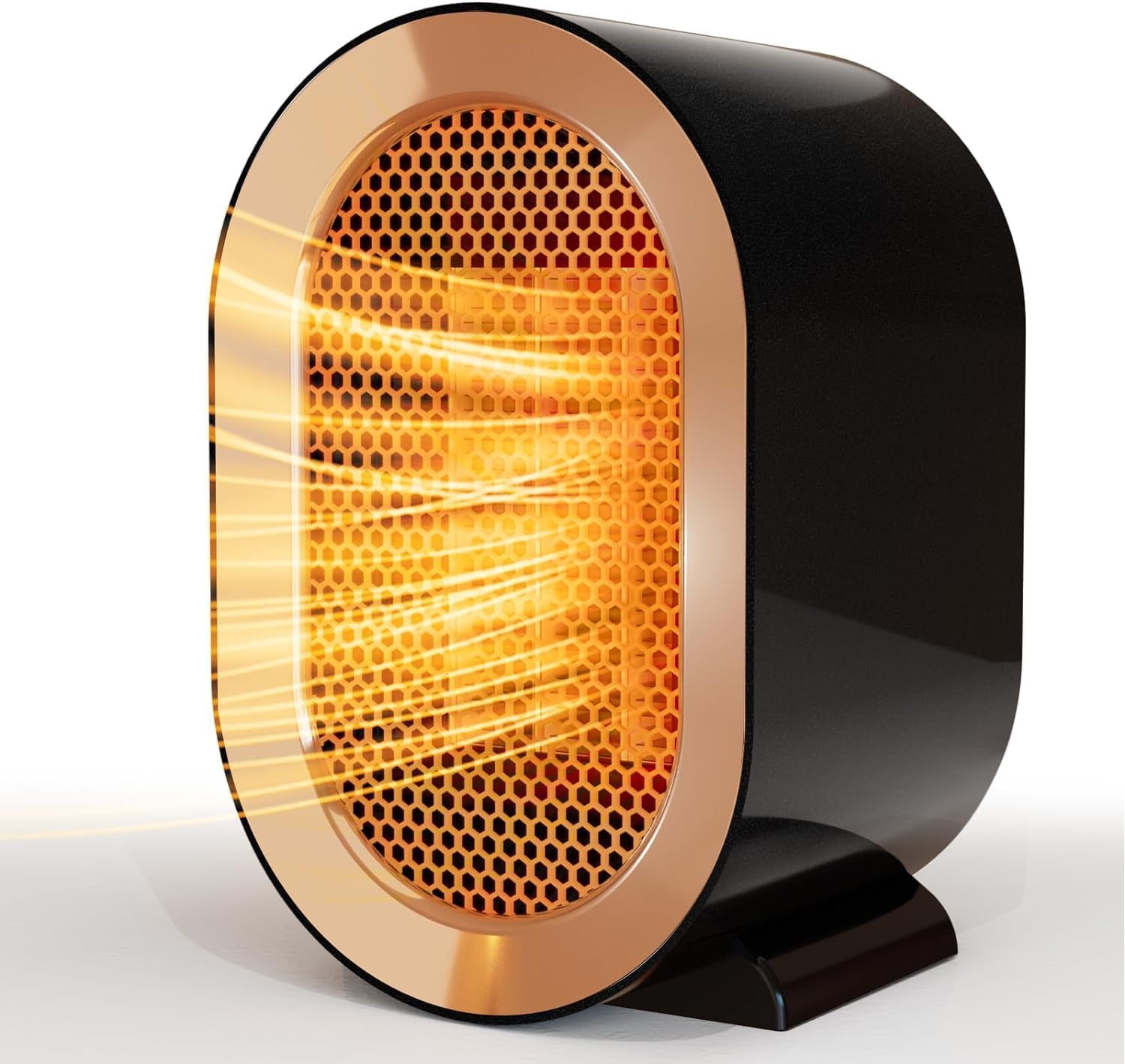 1200W Ceramic Plug in Fan Heater, Portable Electric Heaters with 2 Heat Modes, A...