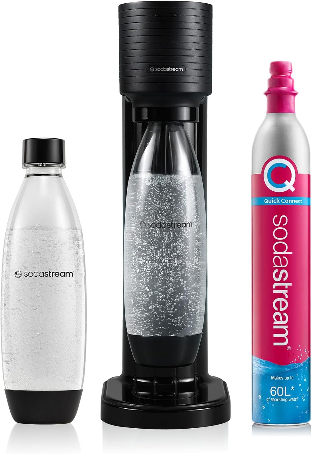 SodaStream Gaia Sparkling Water Maker, Black Starter Kit