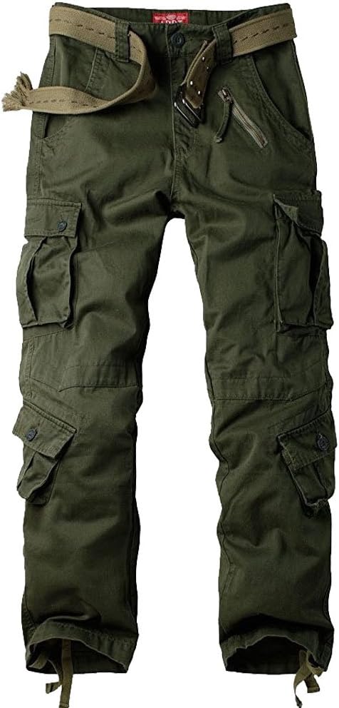Jessie Kidden Men's Combat Camo Cargo Trousers Camouflage Army Military Tactical...
