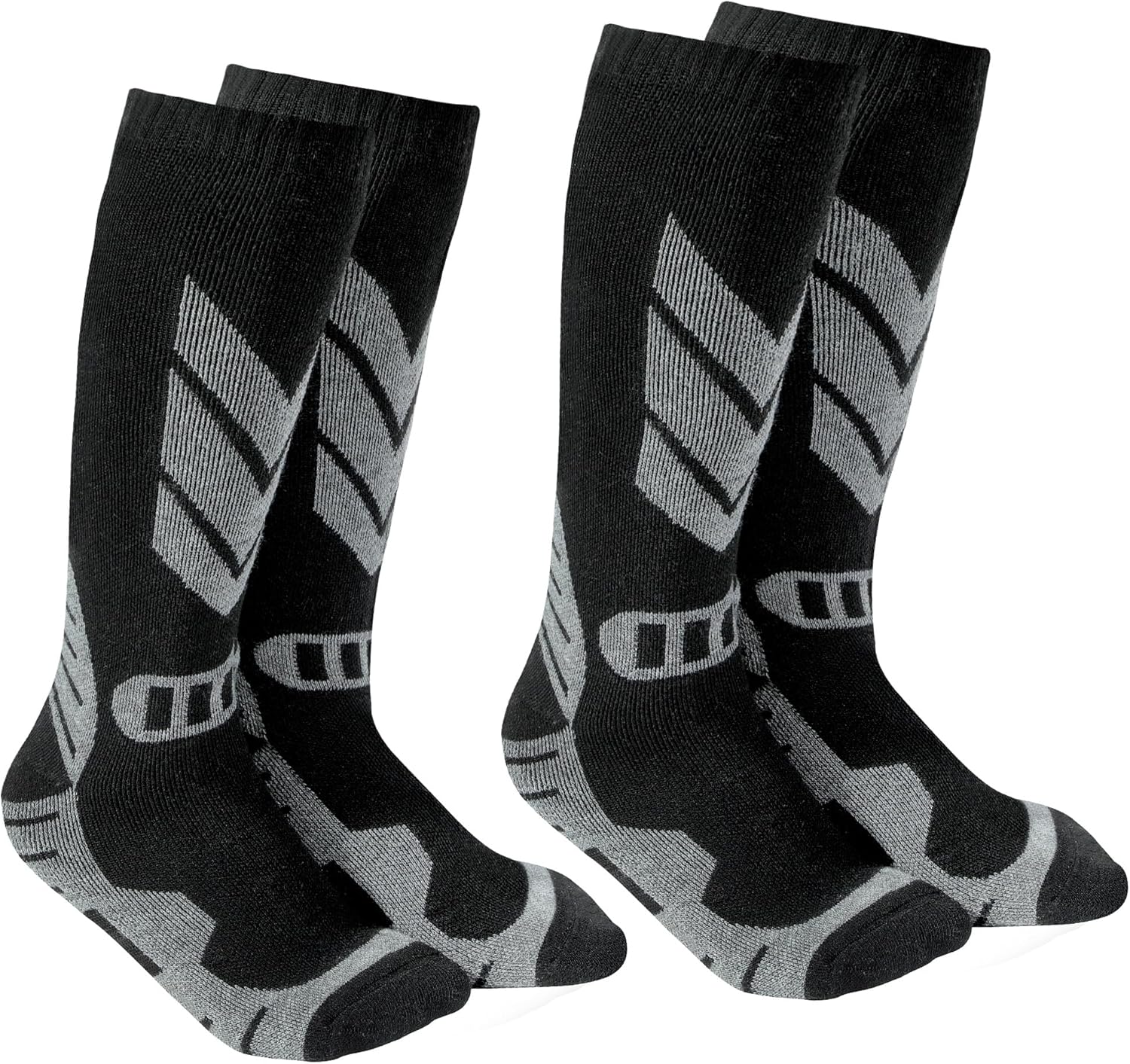 Warm Kids Ski Socks - 2 Pairs Merino Wool Skiing Socks, Winter Warm Snowboard Th...