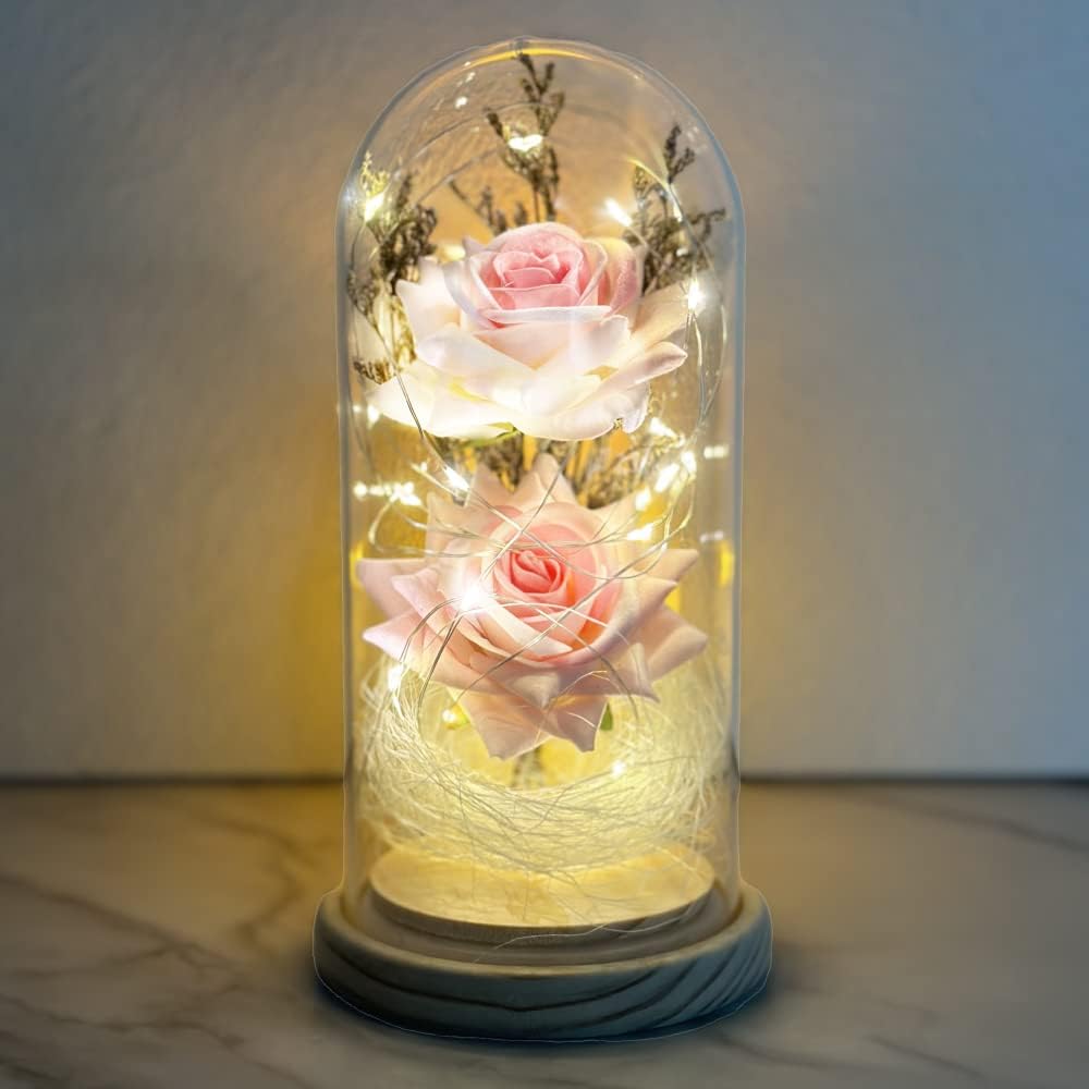 Eternal Rose Enchanted Sparkly Flower Artifical, Beauty And The Beast Infinity G...