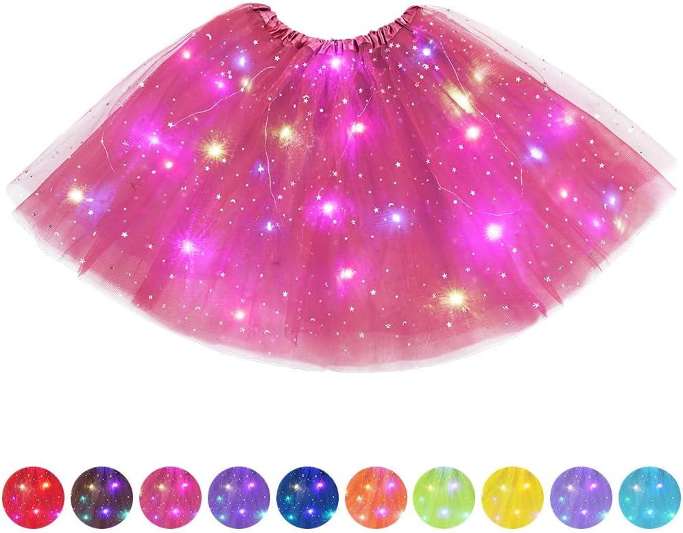 AYBUY Tutu Skirts for Women with LED Light, Adult Tulle Tutu Skirt, Ballet Dance...