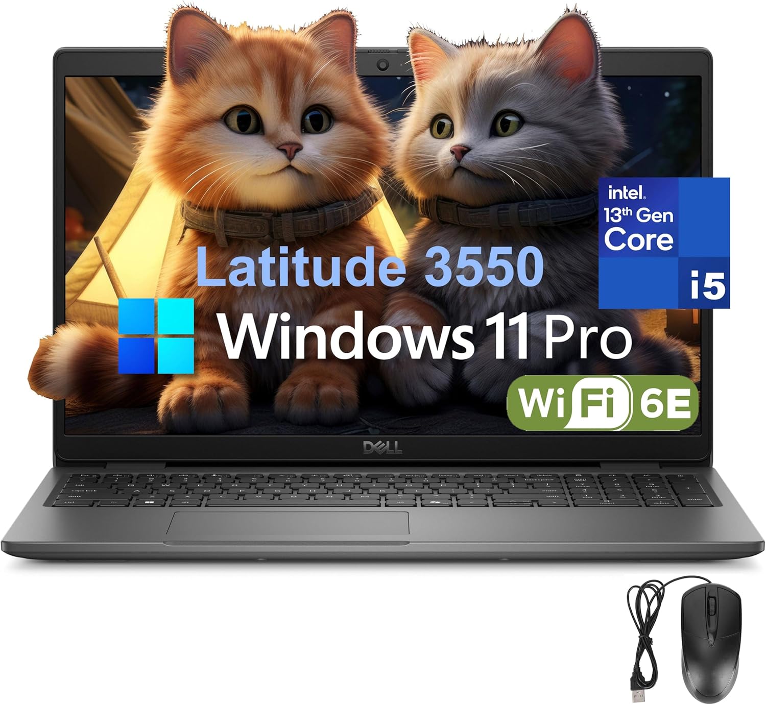 Dell Latitude 3550 Laptop Computer for Business Work, Intel 10-Core i5-1335U (Be...