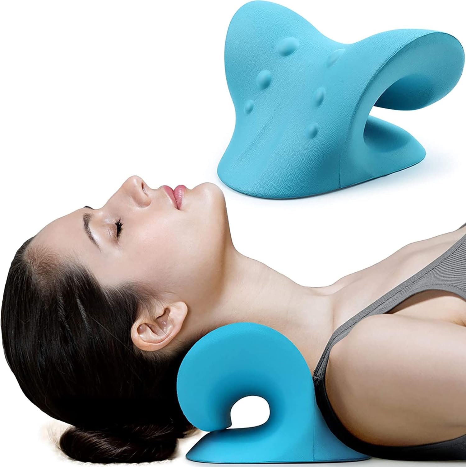 RESTCLOUD Neck and Shoulder Relaxer, Cervical Traction Device for TMJ Pain Relie...