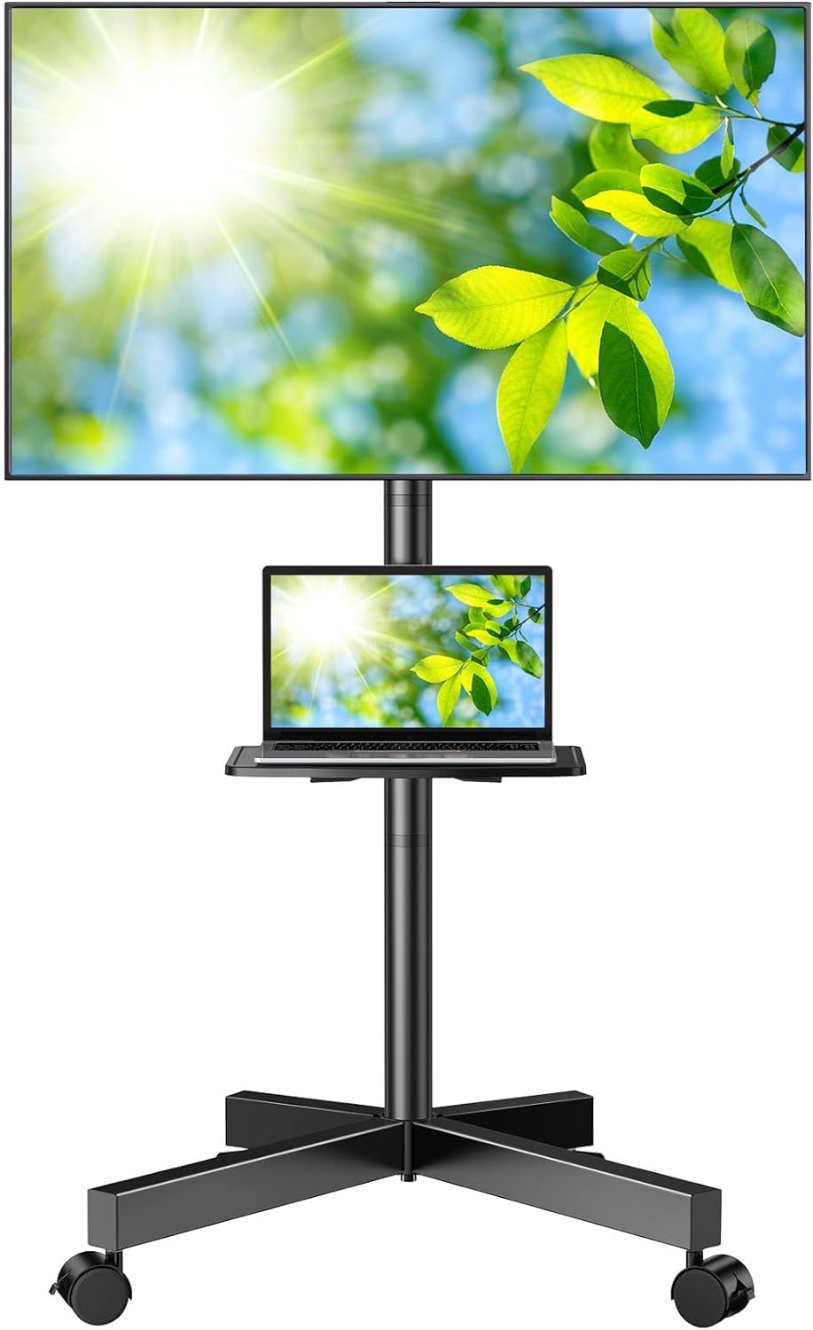 PERLESMITH Mobile TV Stand for 23-60 Inch LCD LED...