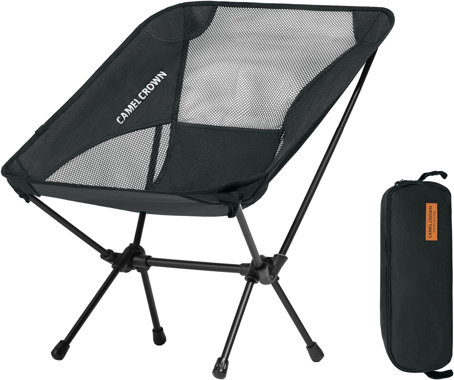 CAMEL CROWN Portable Camping Chair Lightweight Compact Folding Chair Mesh for Ou...