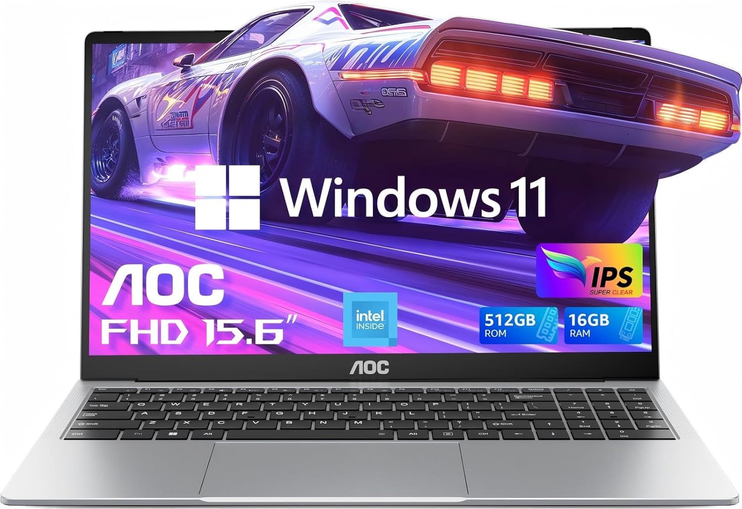 AOC Laptop Computer 16GB RAM 512GB SSD Work Laptops 15.6 Inch FHD Screen Premium...