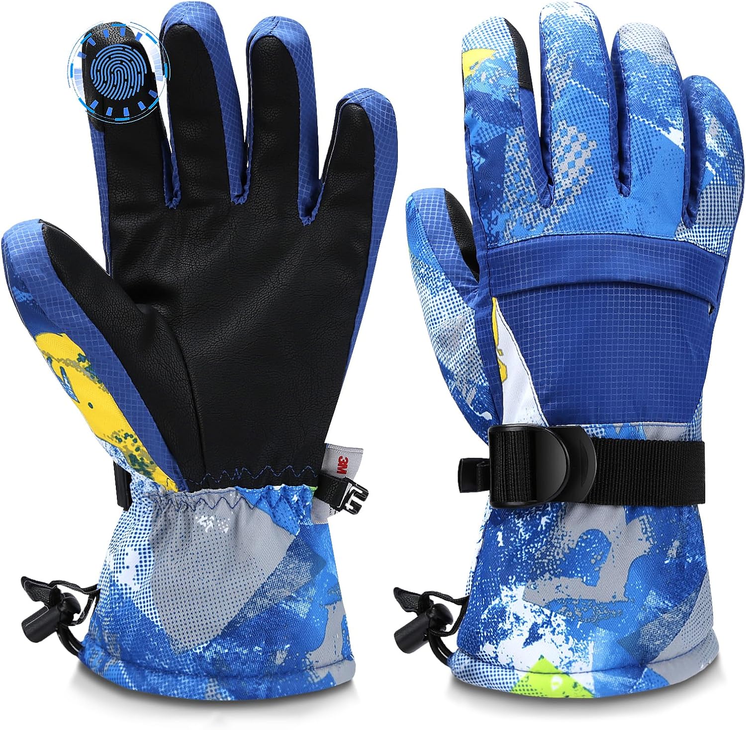 Odtmger Ski Gloves, Warmest Waterproof and Breathable Snow Gloves for Cold Weath...