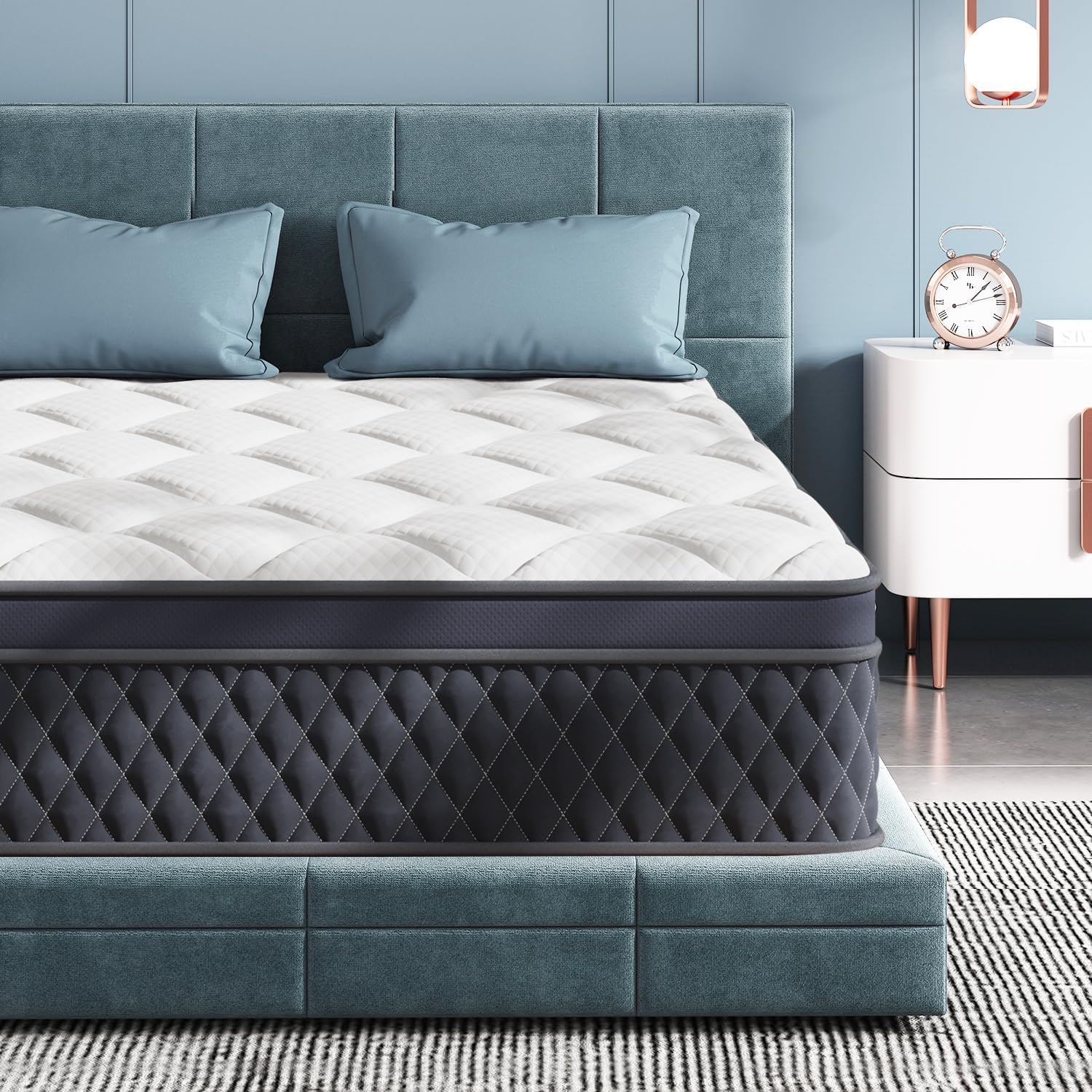 Twin XL Mattress, 10 Inch Hybrid Memory Foam Mattress in a Box, Pressure Relief,...