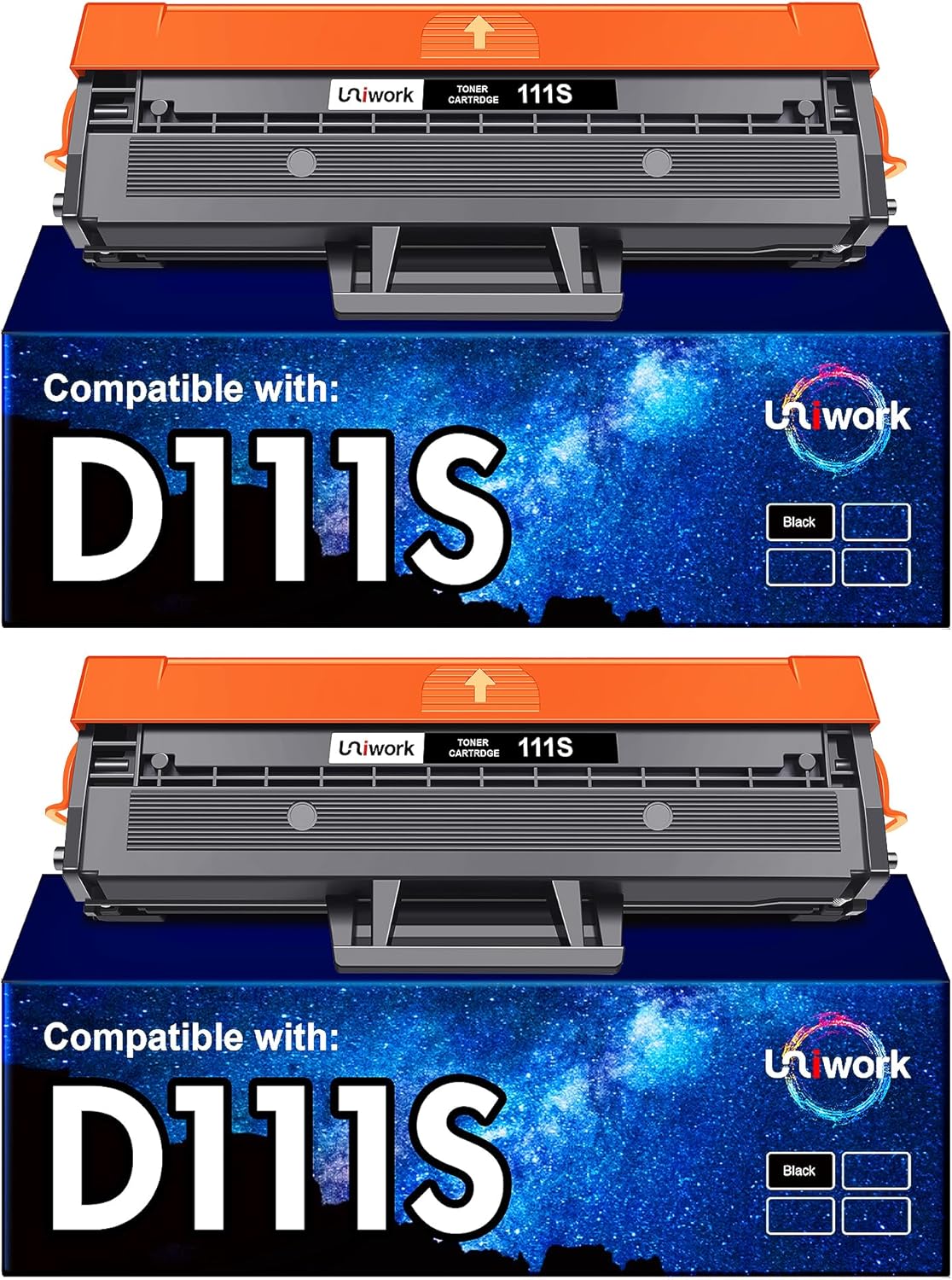 Uniwork D111L D111S Compatible Toner Cartridge Replacement for Samsung MLT-D111S...