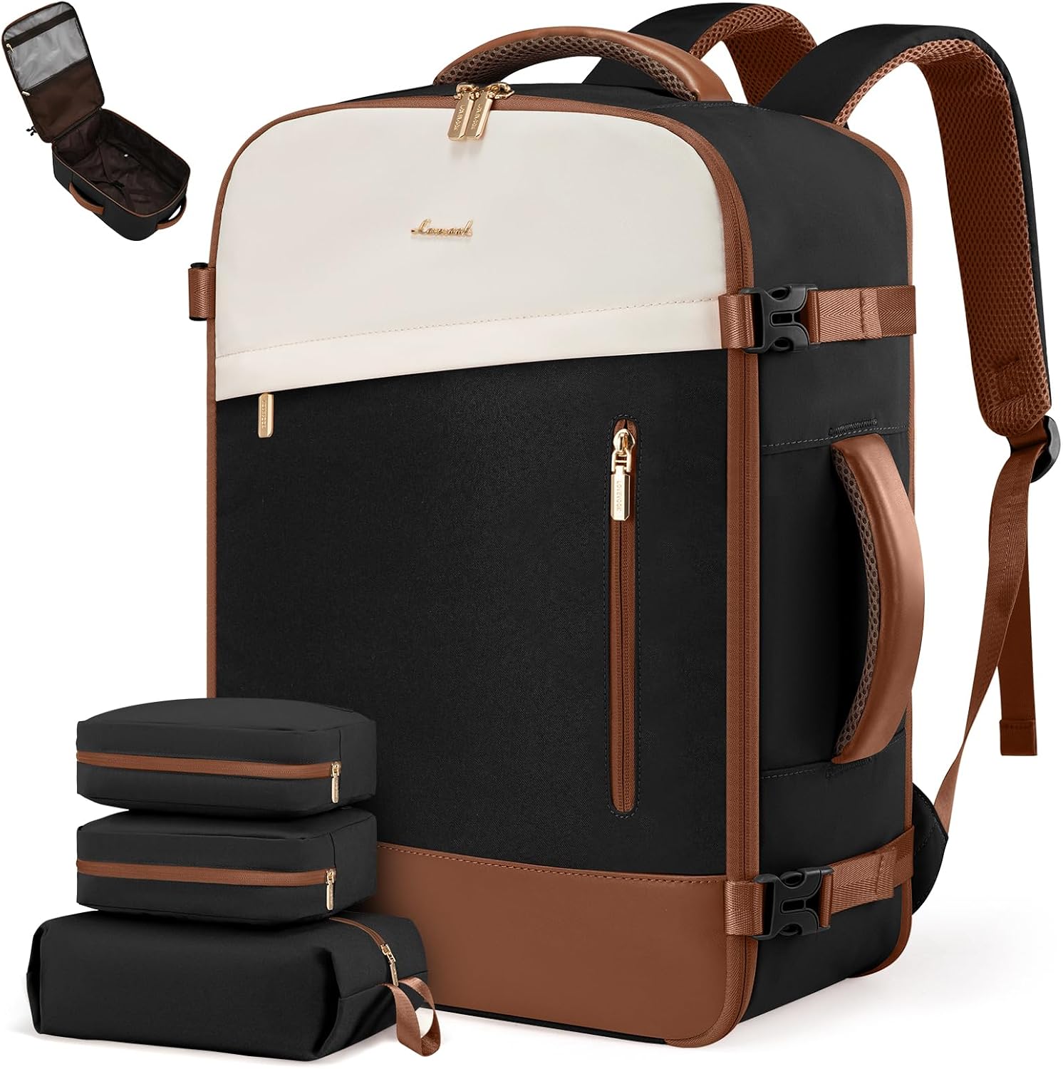 LOVEVOOK Travel Backpack For Women, 40L Carry On Backpack, Flight Approved Perso...