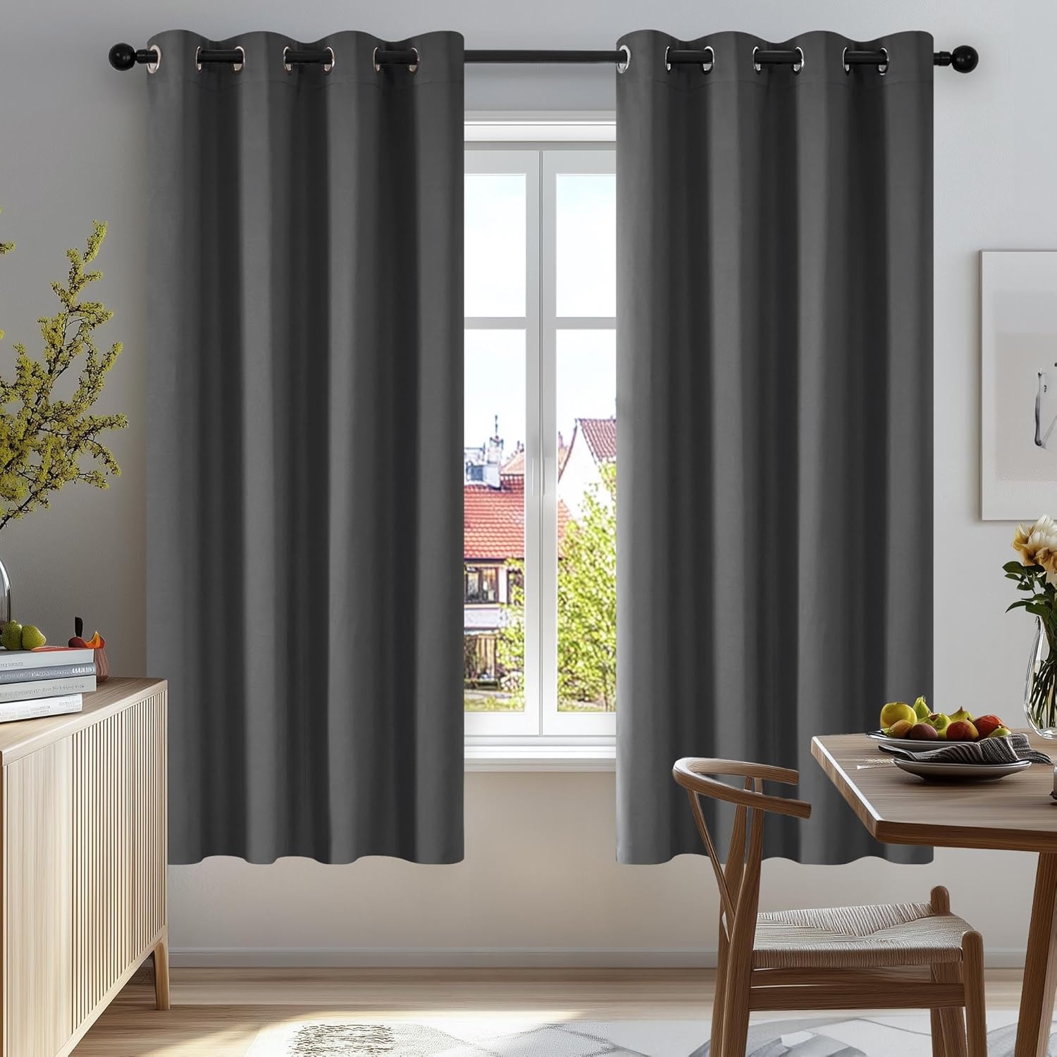 Deconovo Blackout Grommet Curtains – Thermal Insulated, Noise-Reducing, Sustaina...