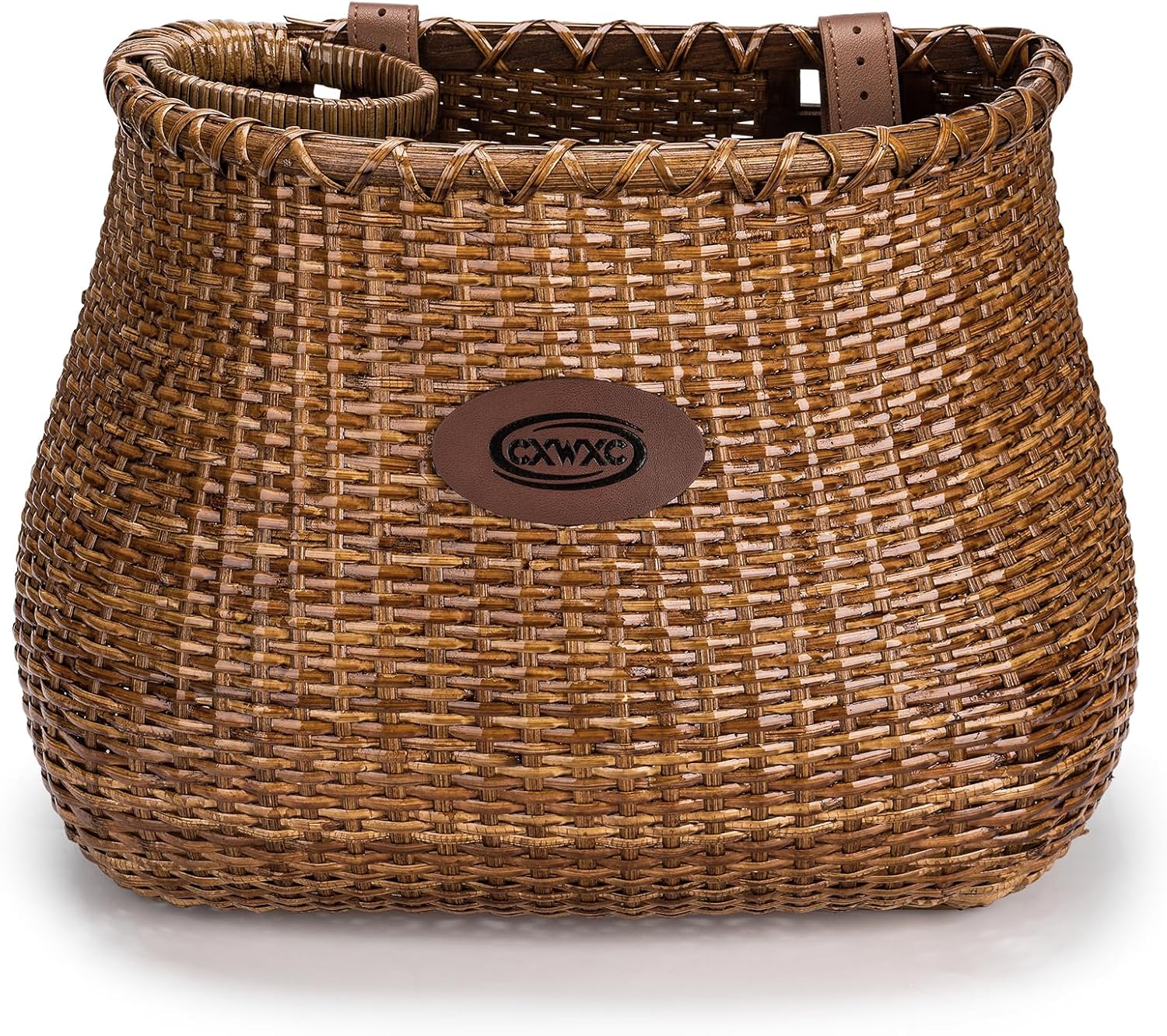 CXWXC Bike Basket - Handmade Rattan Bike Baskets for Girls Women - Front Bicycle...