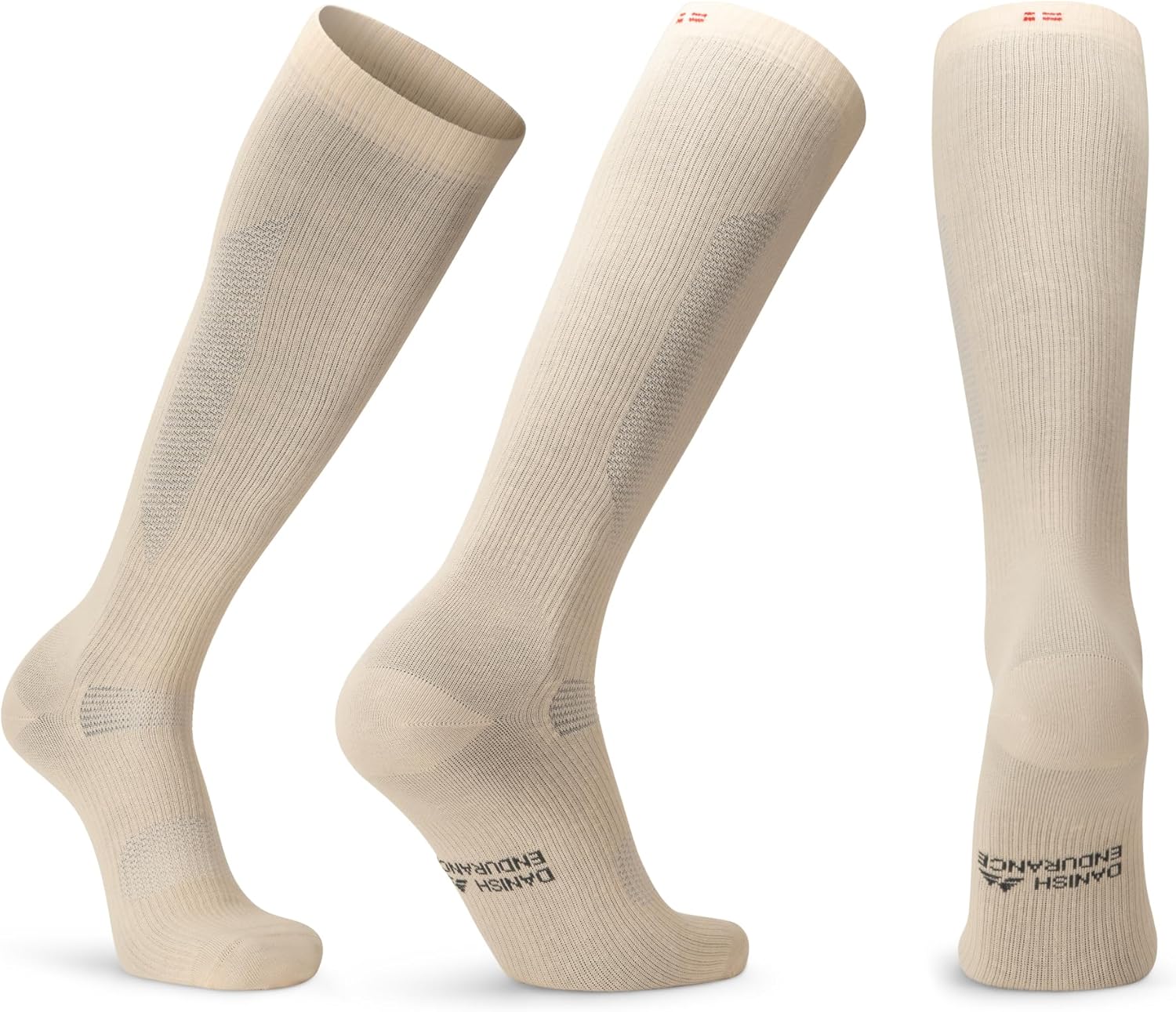 DANISH ENDURANCE Compression Socks, Organic Cotton Flight Socks, 14-18 mmHg, Sup...