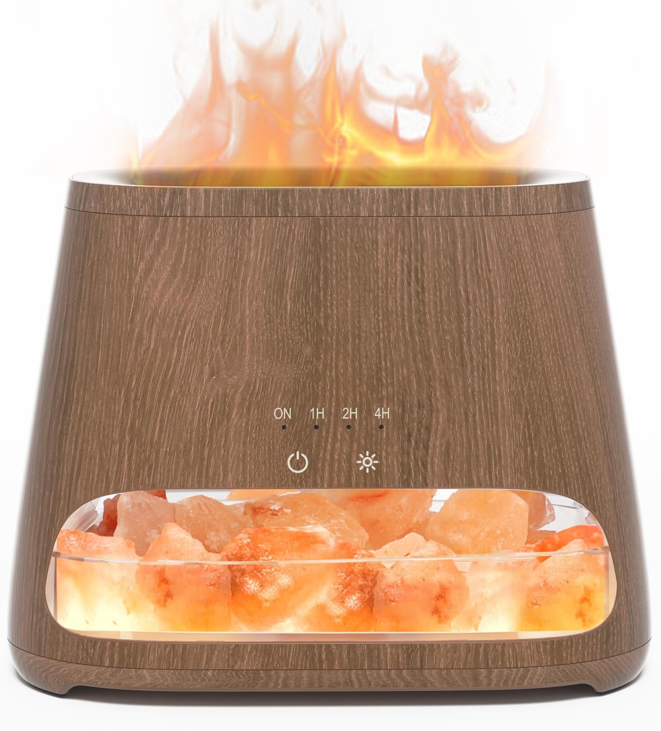 SALKING 2-in-1 Himalayan Salt Lamp Diffuser, Ultrasonic Aromatherapy Diffuser, A...