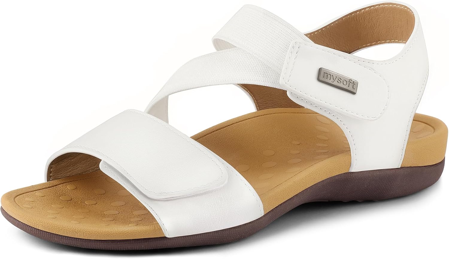 mysoft Women's Arch Support Sandals Orthotic Comfortable Walking Sandals Lightwe...