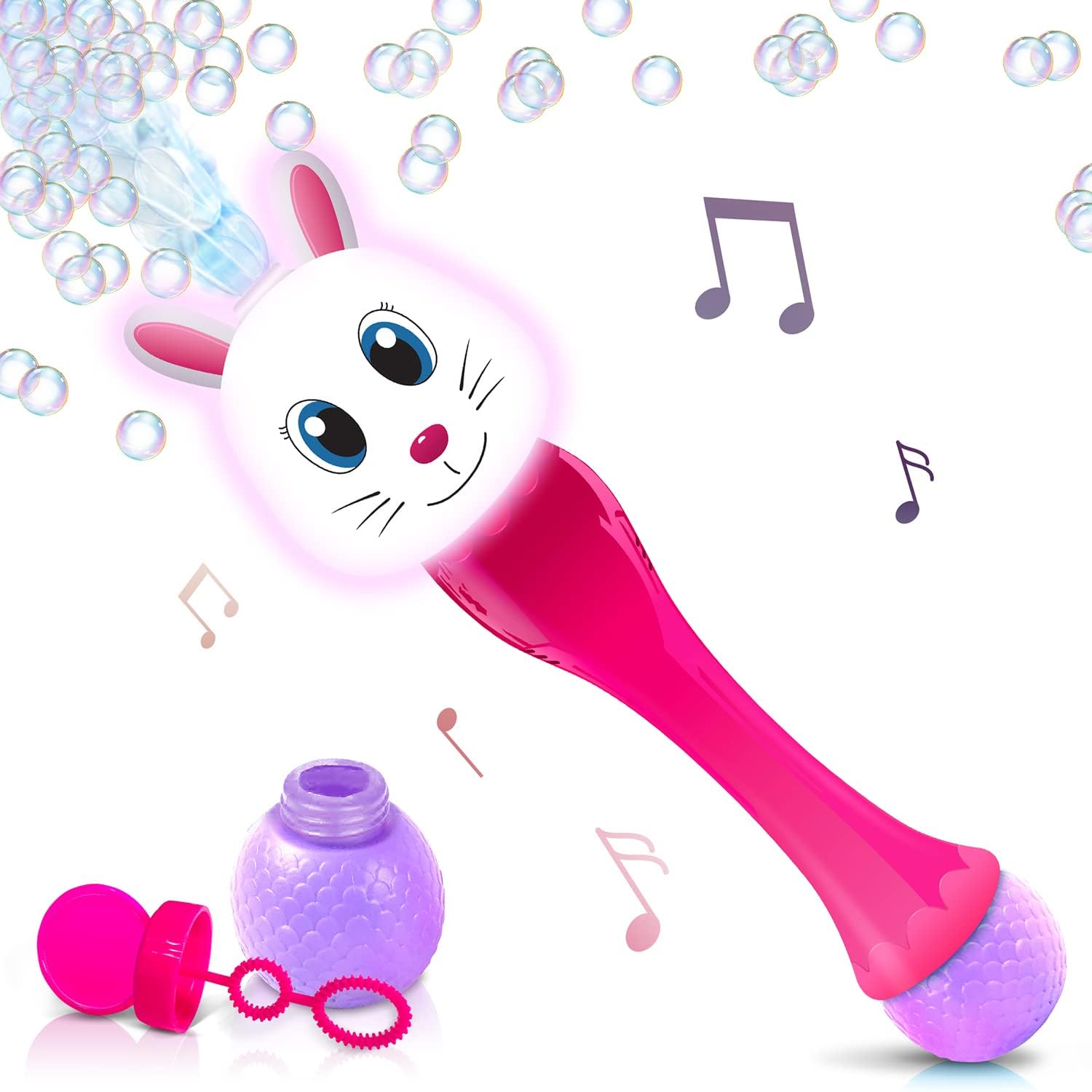 ArtCreativity Easter Bunny Bubble Wand, Easter Basket Stuffers for Toddler, 14"...