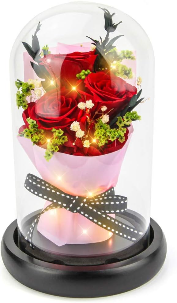 Kylin Glory Forever Flowers, Special Real Eternal Roses, Elegant Preserved Flowe...