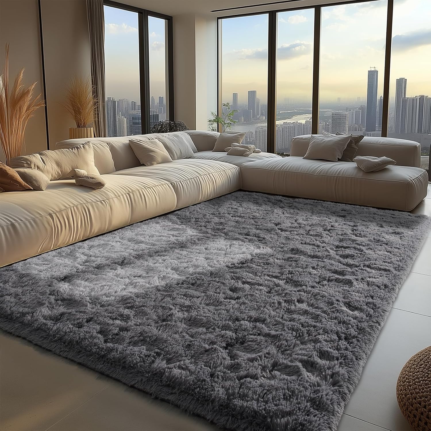 Zentavio Soft Area Rugs for Living Room Bedroom 4x6 Feet Fluffy Fuzzy Furry Shag...