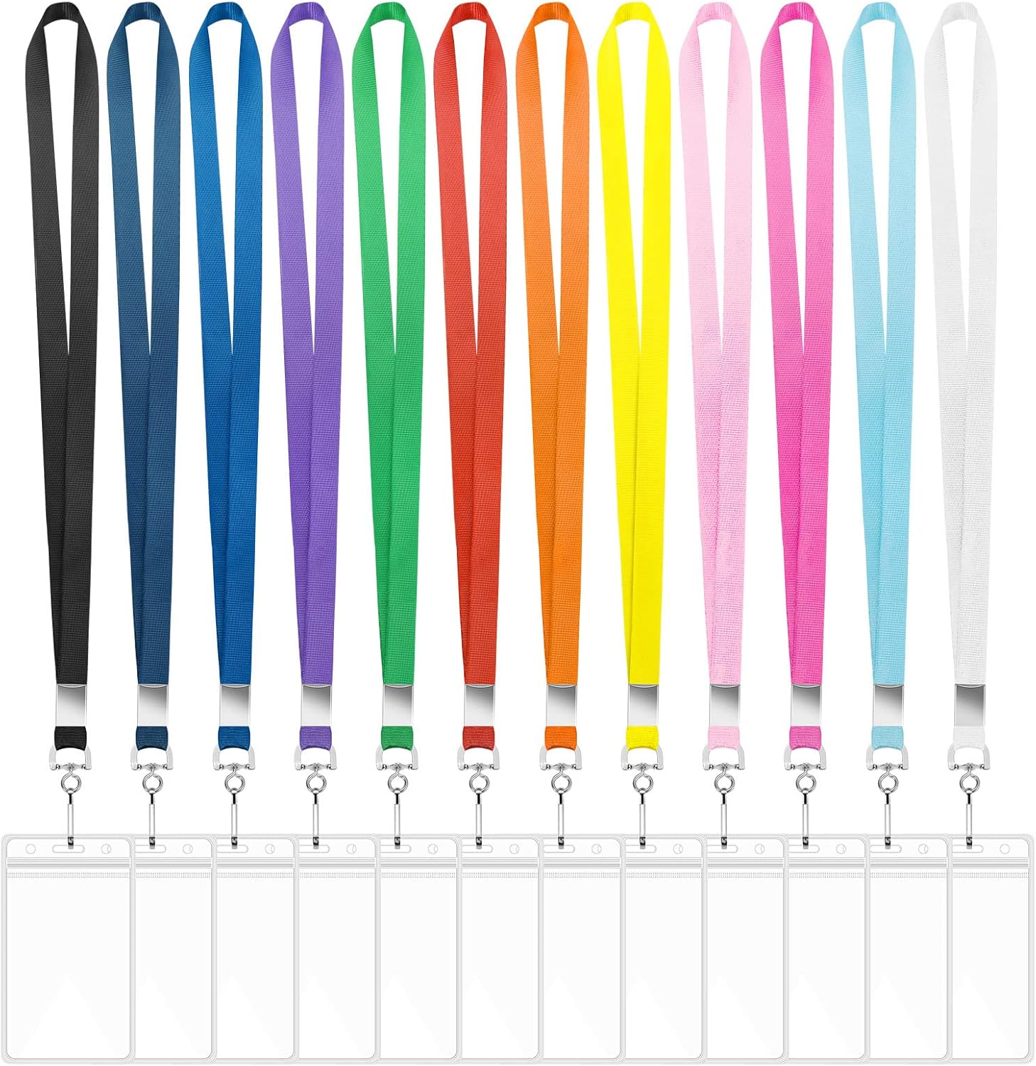 12 Pack Cruise Lanyard with ID Card Holder, Durable Lanyard with Waterproof ID B...