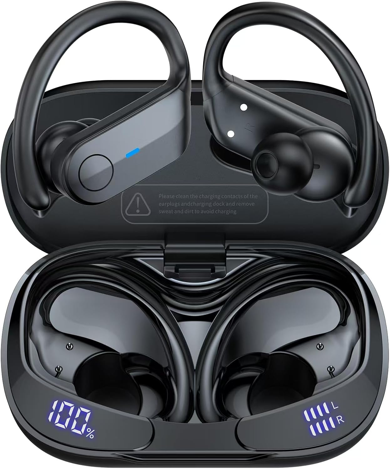 Wireless Earbuds Bluetooth Headphones 75Hrs Playtime Sport Earbuds Noise Cancell...