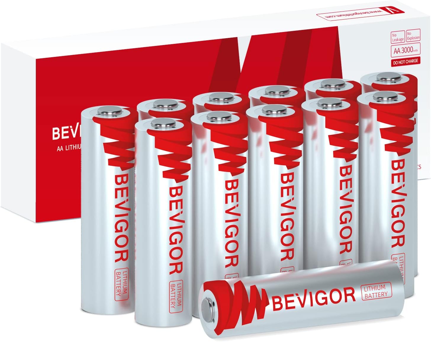 Lithium Batteries AA 12Pack, 3000mAh 1.5V Double A Lithium Battery, Longer Lasti...