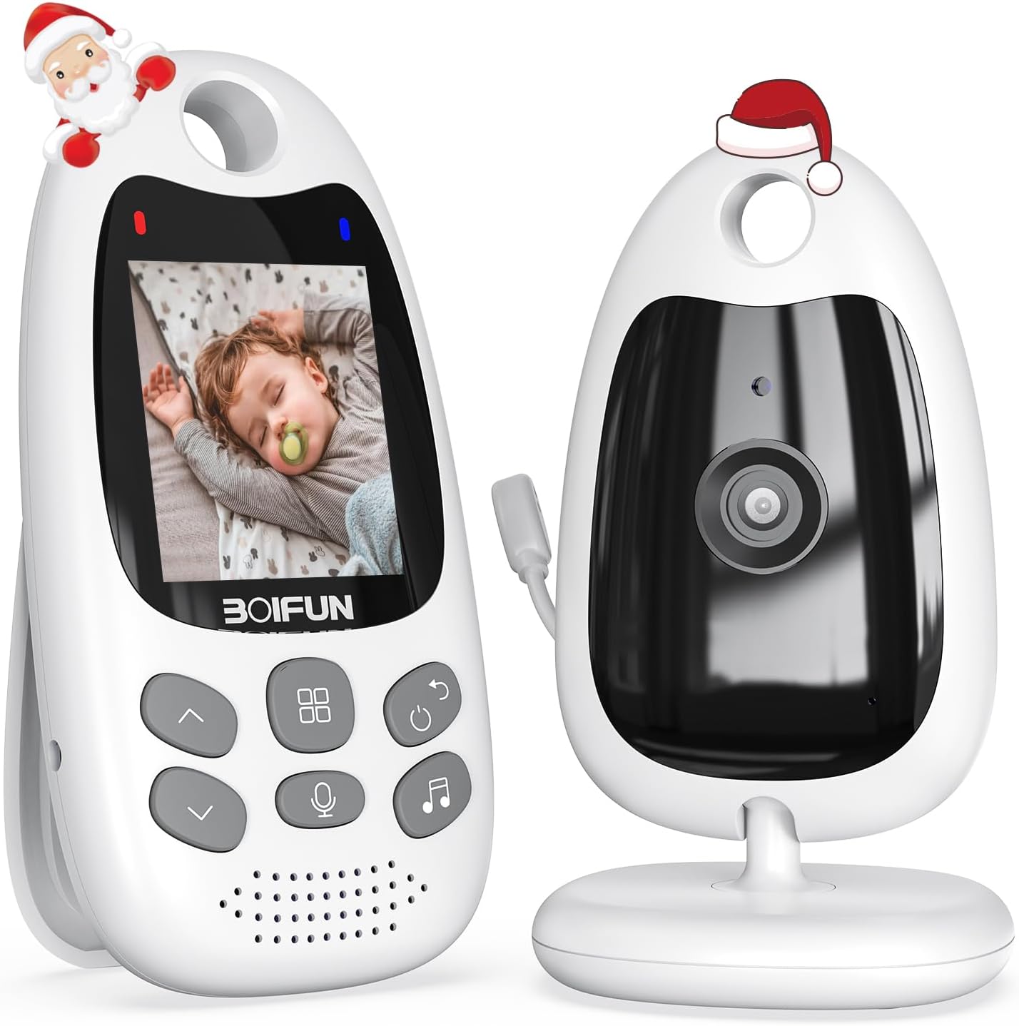BOIFUN Video Baby Monitor with Camera, Two-way Audio, No WiFi, ECO Mode, 720P, N...