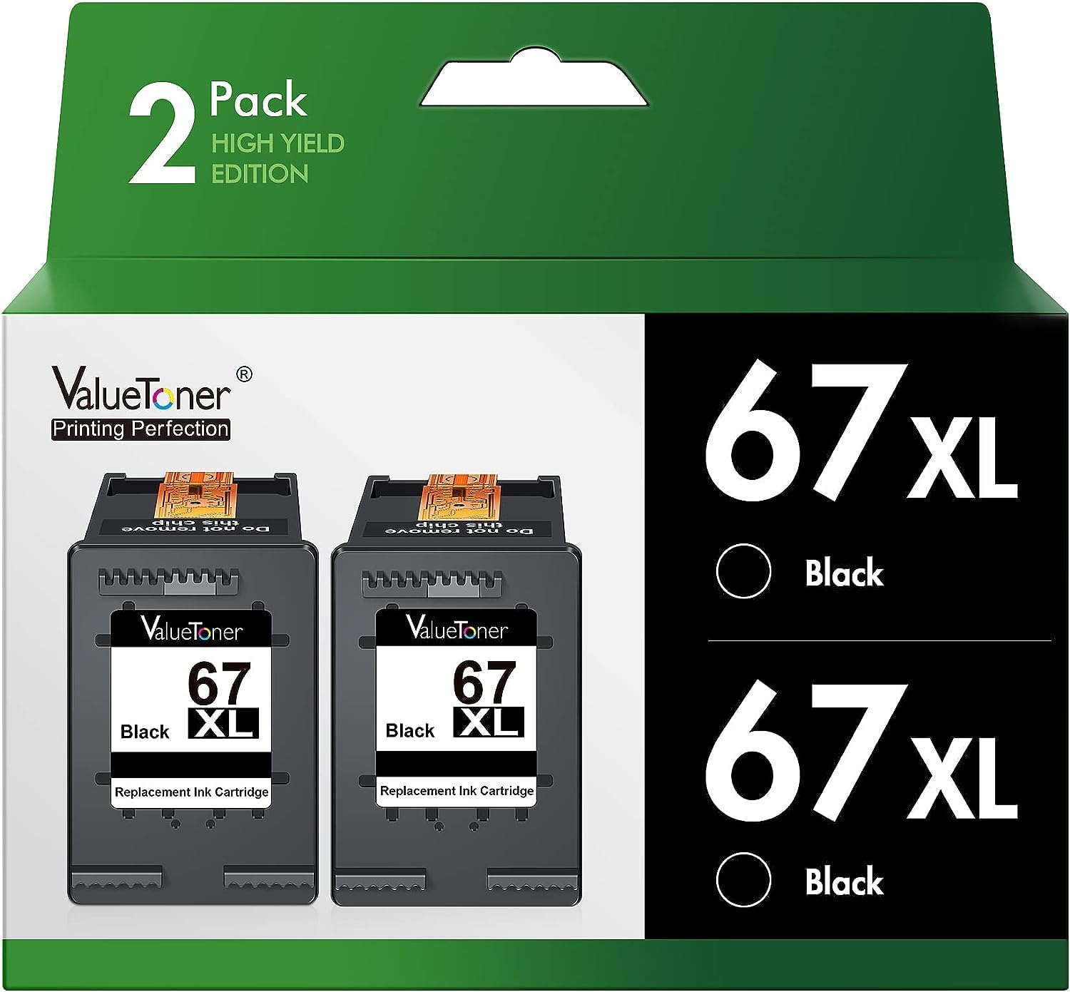 Valuetoner Remanufactured Ink Cartridges Replacement for HP 67XL 67 XL for Envy...