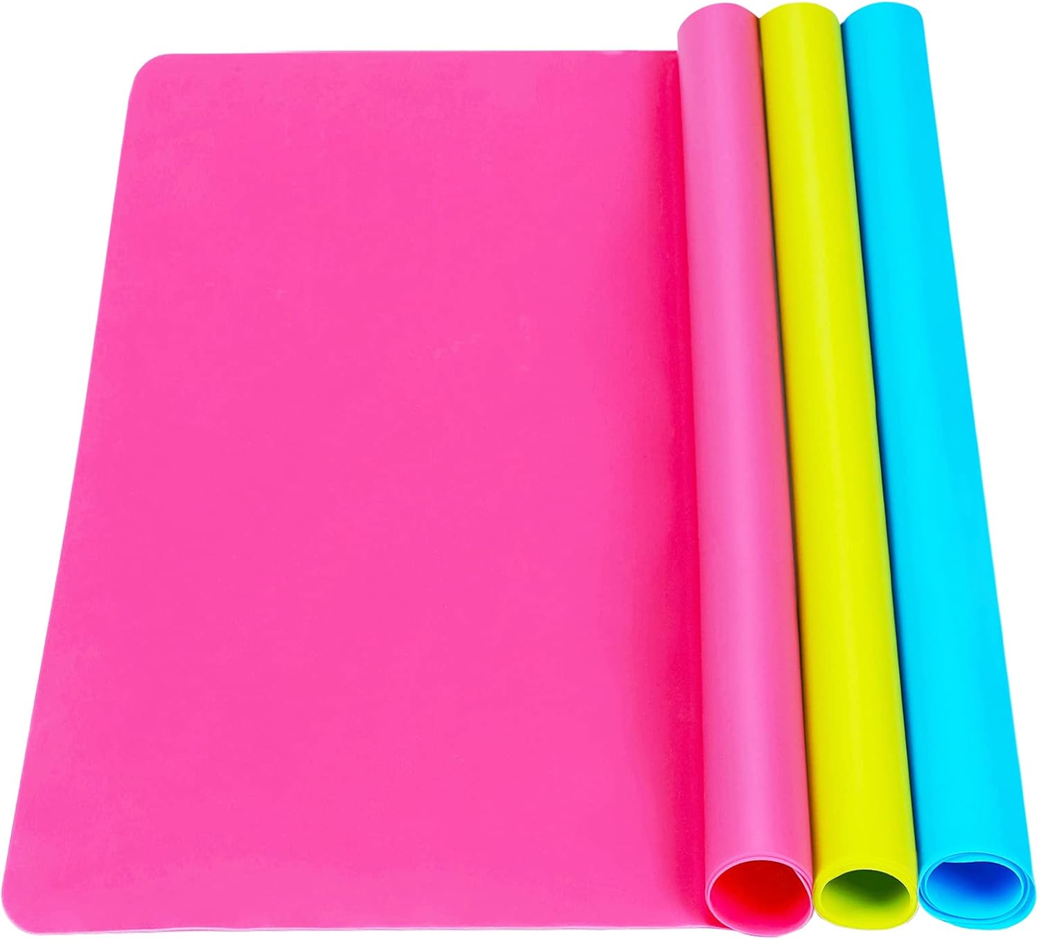 3 Pack Silicone mat Large Silicone Sheets for Crafts, Liquid, Resin Jewelry Cast...