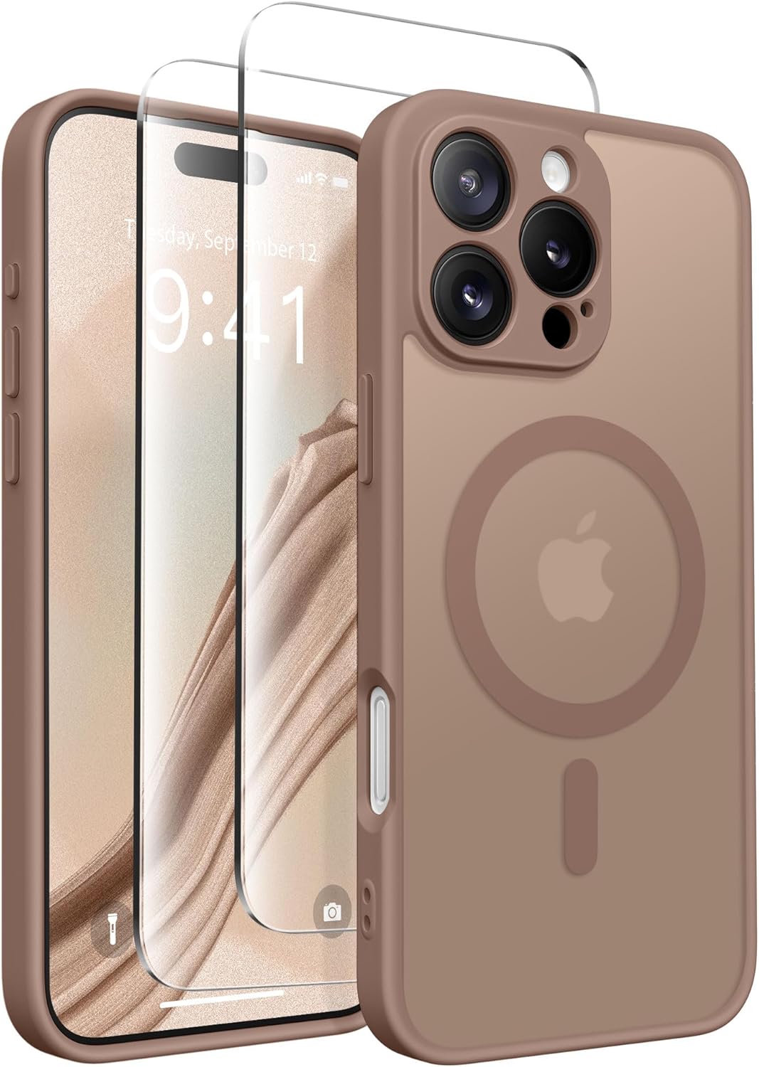 Magnetic Compatible with iPhone 16 Pro Max Case, Upgraded [Full Camera Protectio...