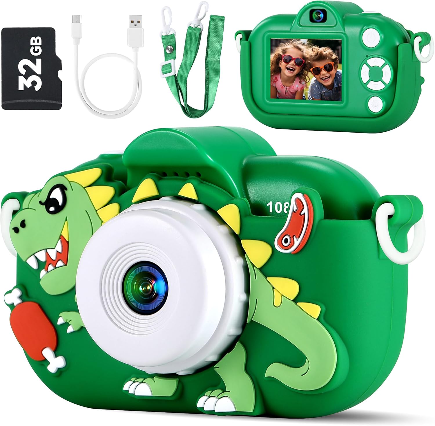 Kids Camera Boys Toys for 3 4 5 6 7 8 9 Years Old Boys, 48MP Dual Lens Kids Digi...