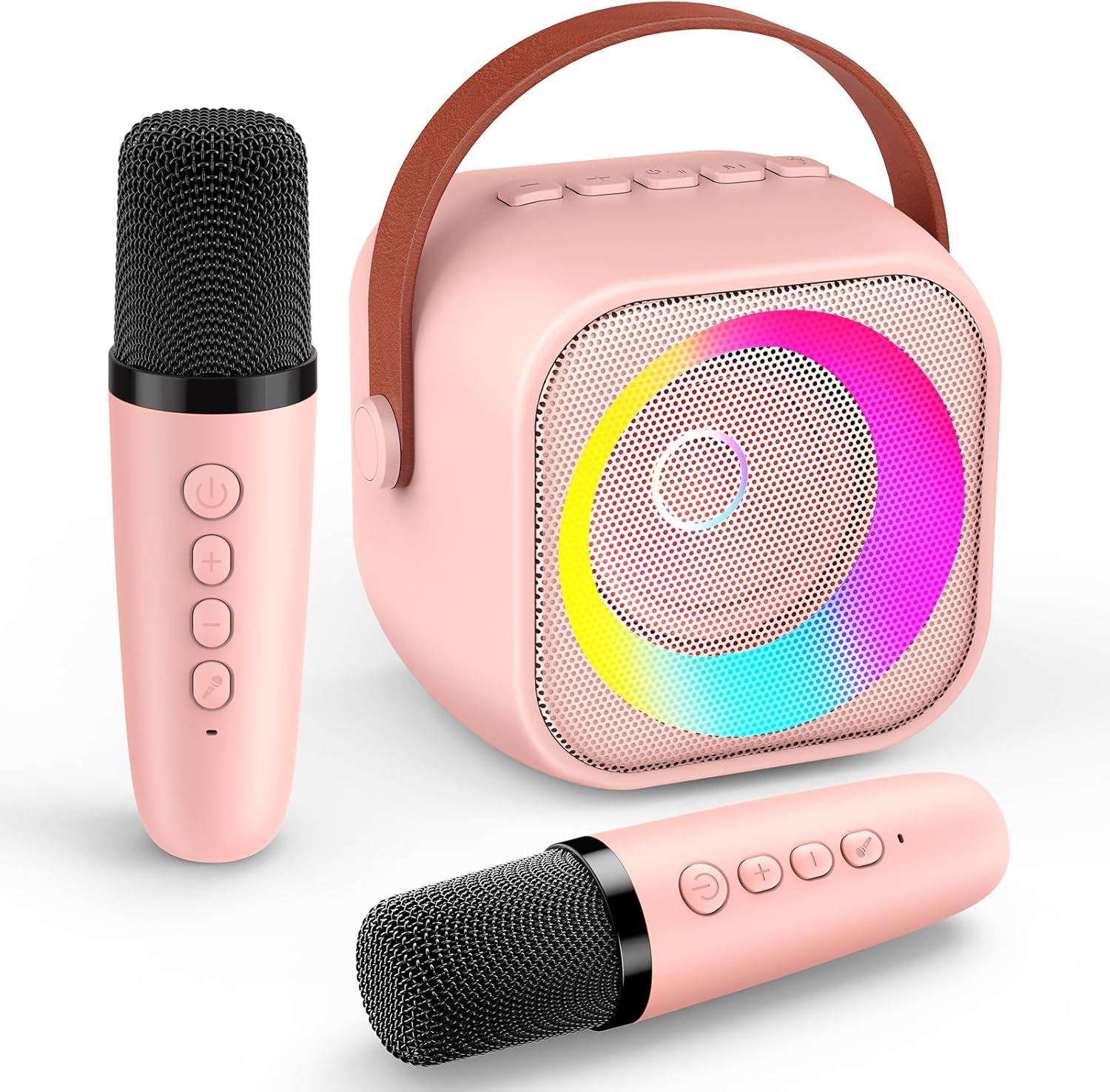 3-12 Year Old Girls Gifts, Easter Gifts for Kids Karaoke Machine 2 Microphones S...