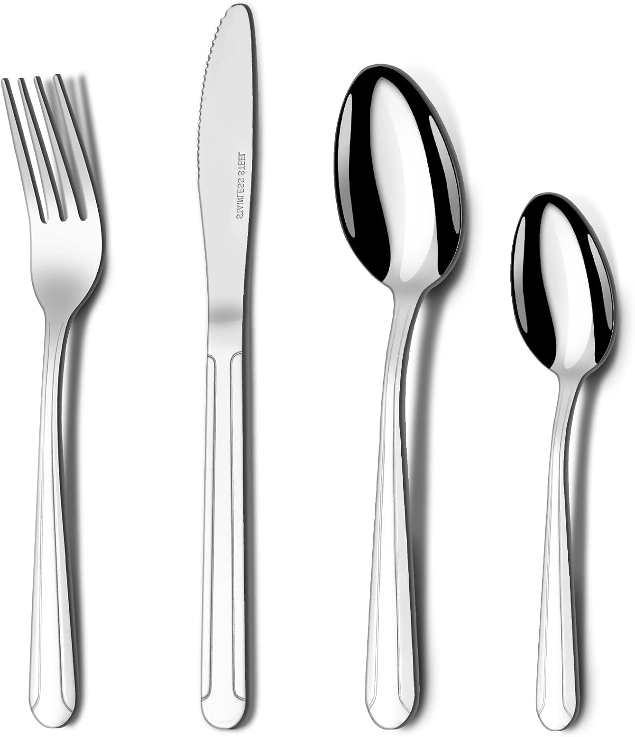 Hunnycook Cutlery Set, 32-Piece Stainless Steel Cutlery Set for 8 People, Flatwa...