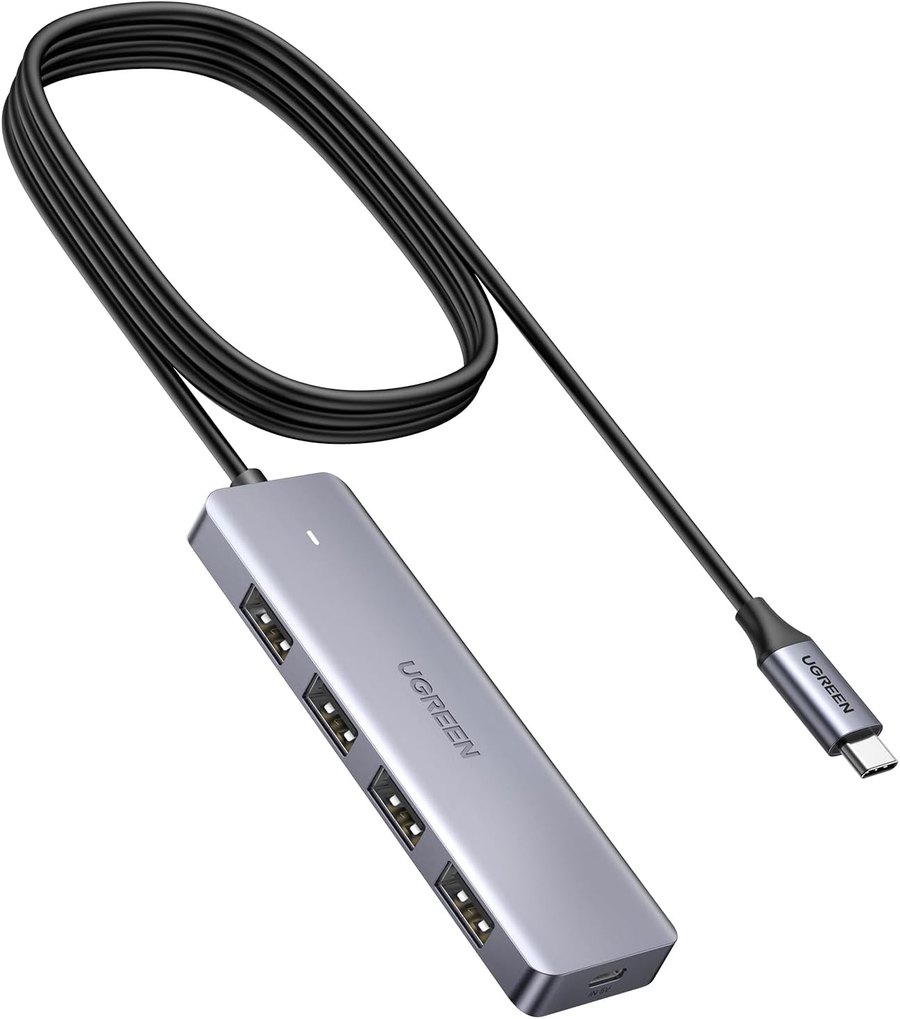 UGREEN USB C Hub, Slim Type C to 4 Port USB 3.0 Adapter, 5Gbps High-Speed USB Sp...