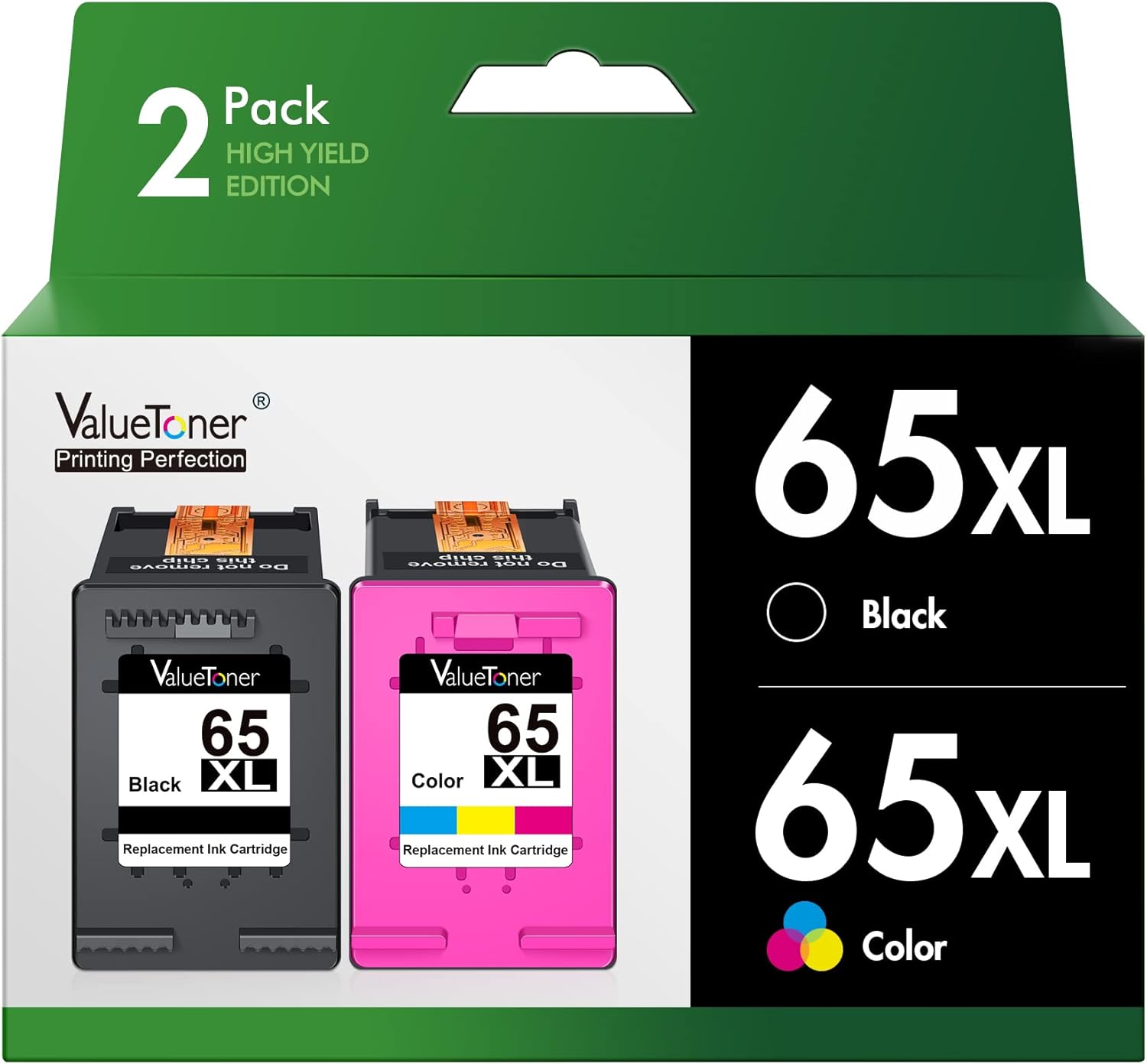 Valuetoner Remanufactured Ink Cartridges Replacement for HP Ink 65 XL 65XL for H...
