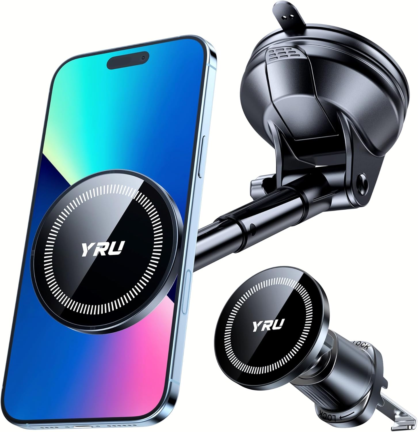YRU [2025 Upgraded] Magnetic Phone Holder for Car【Patented & Super Magnet】 for...