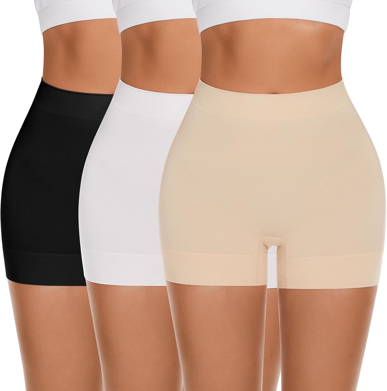 Slip Shorts for Women Under Dress,Boyshorts Panties Anti Chafing Shorts Smooth S...