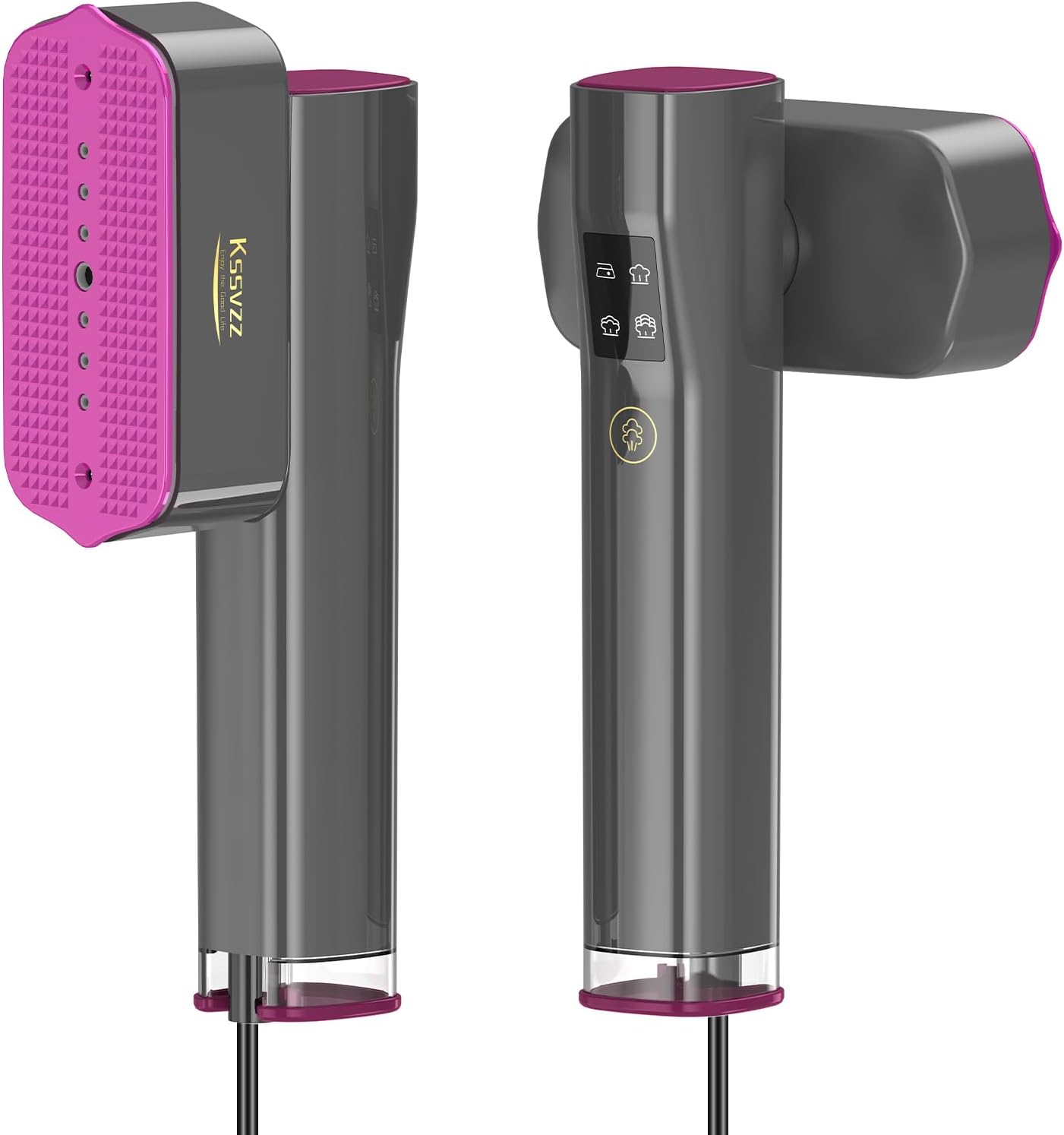 Portable Travel Steamer Iron for Clothes with LCD Touch Screen - 4 Mode Handheld...