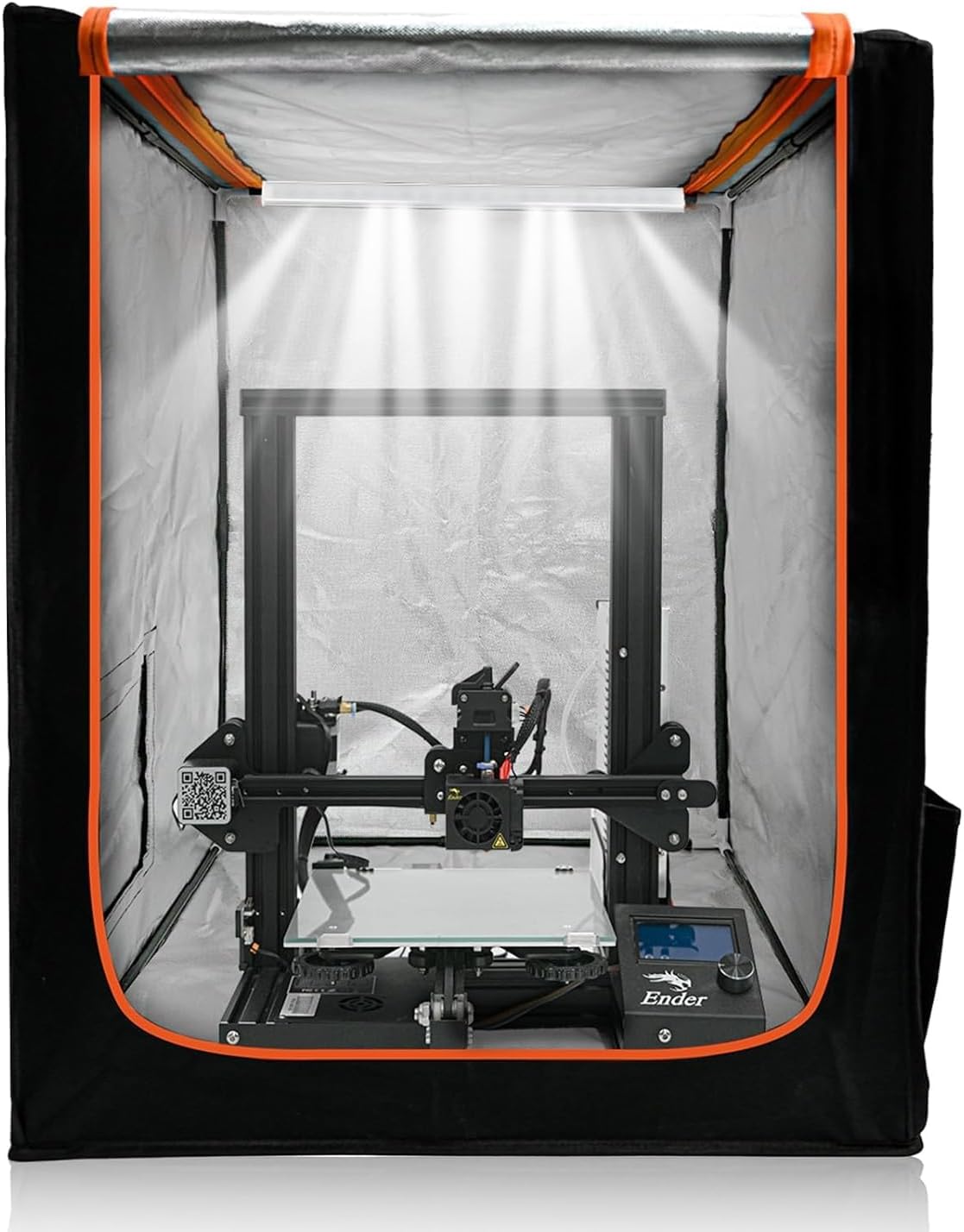 3D Printer Enclosure with LED Lighting, Fireproof Dustproof Tent Constant Temper...