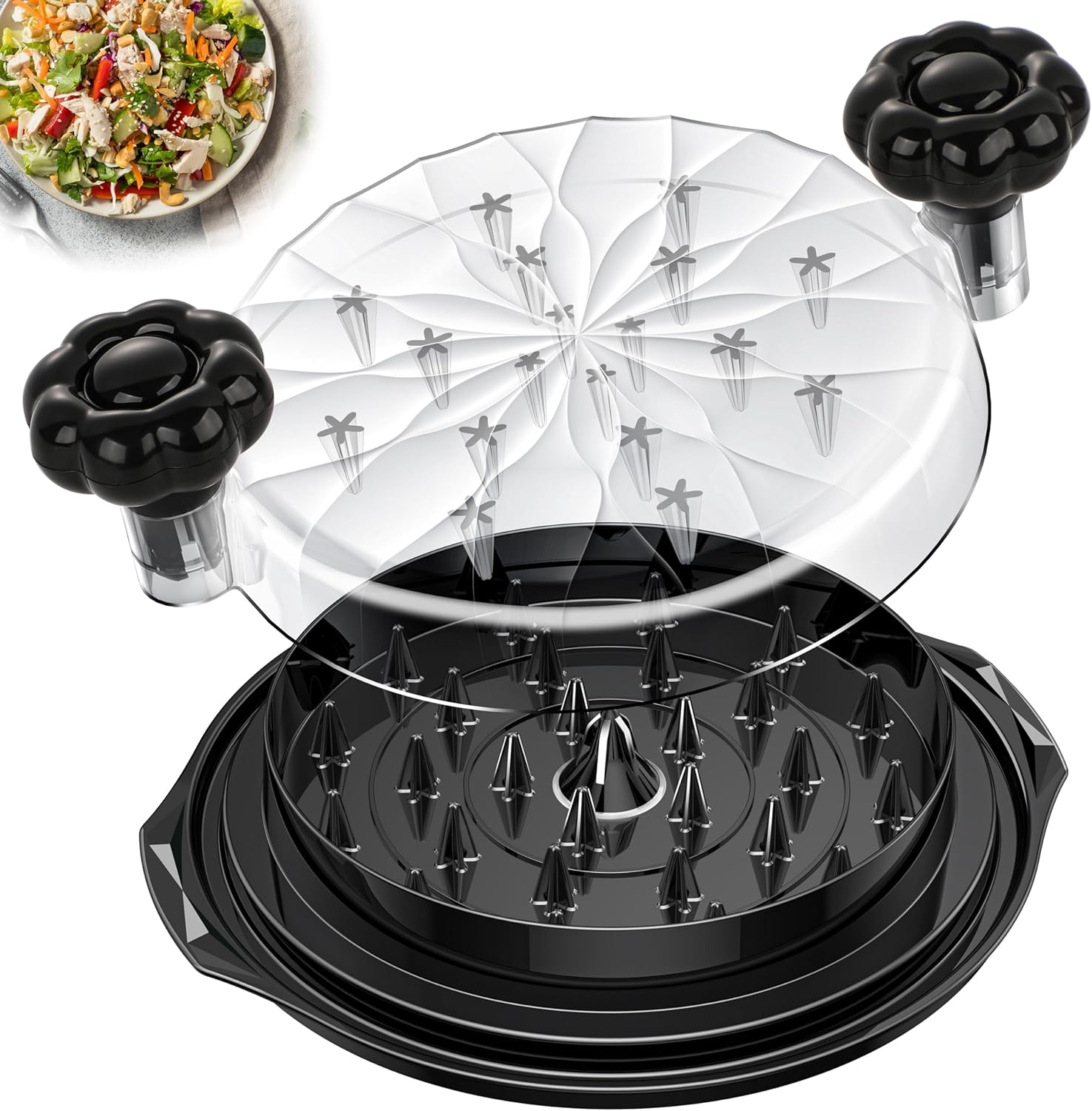 Chicken Shredder Tool Twist Large - 10'' Pro Meat Shredders for Chicken Breast,V...