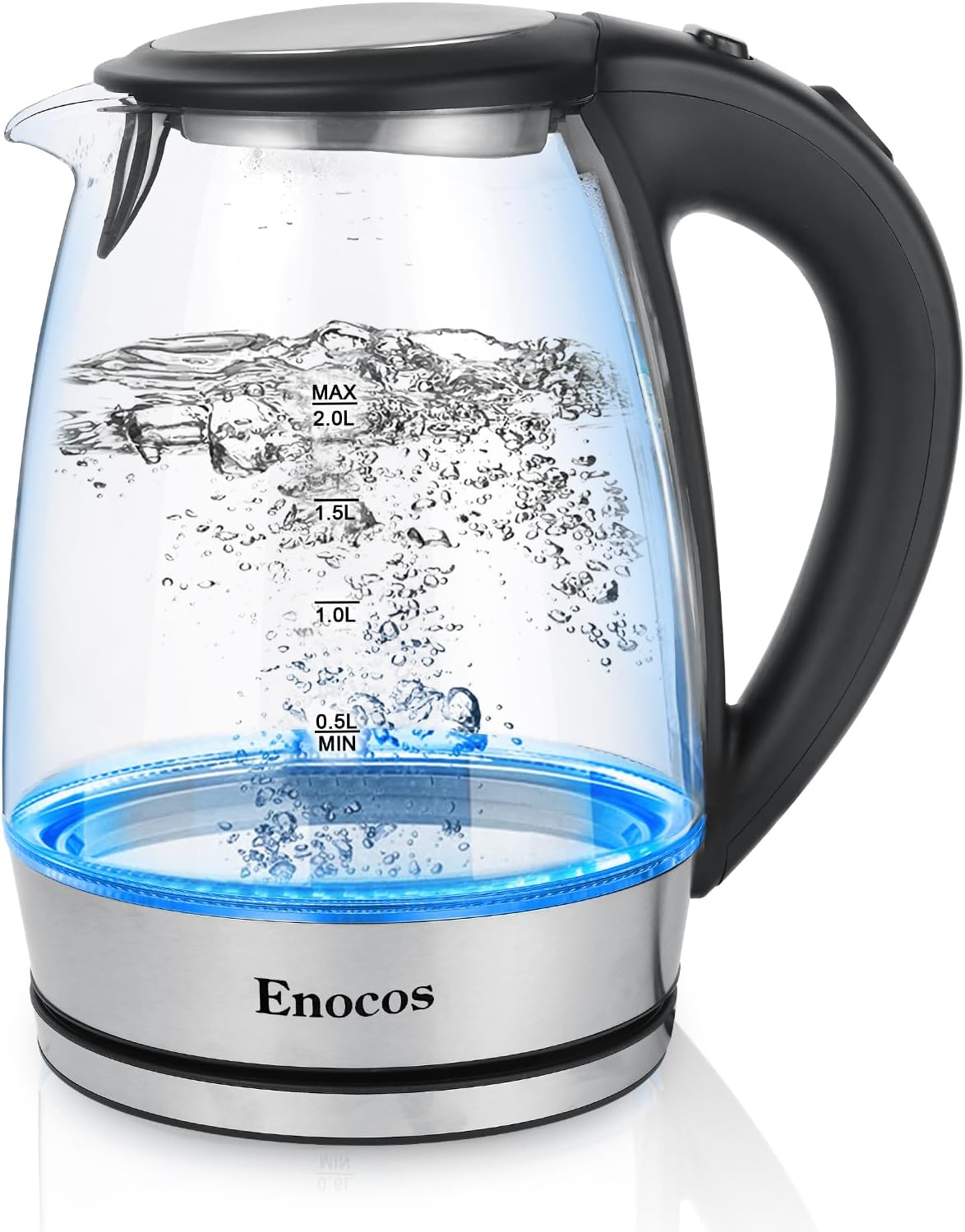 Fast Boil Electric Kettle, 2L, 2300 Watts, Glass Kettle Easy to Clean, Auto Shut...