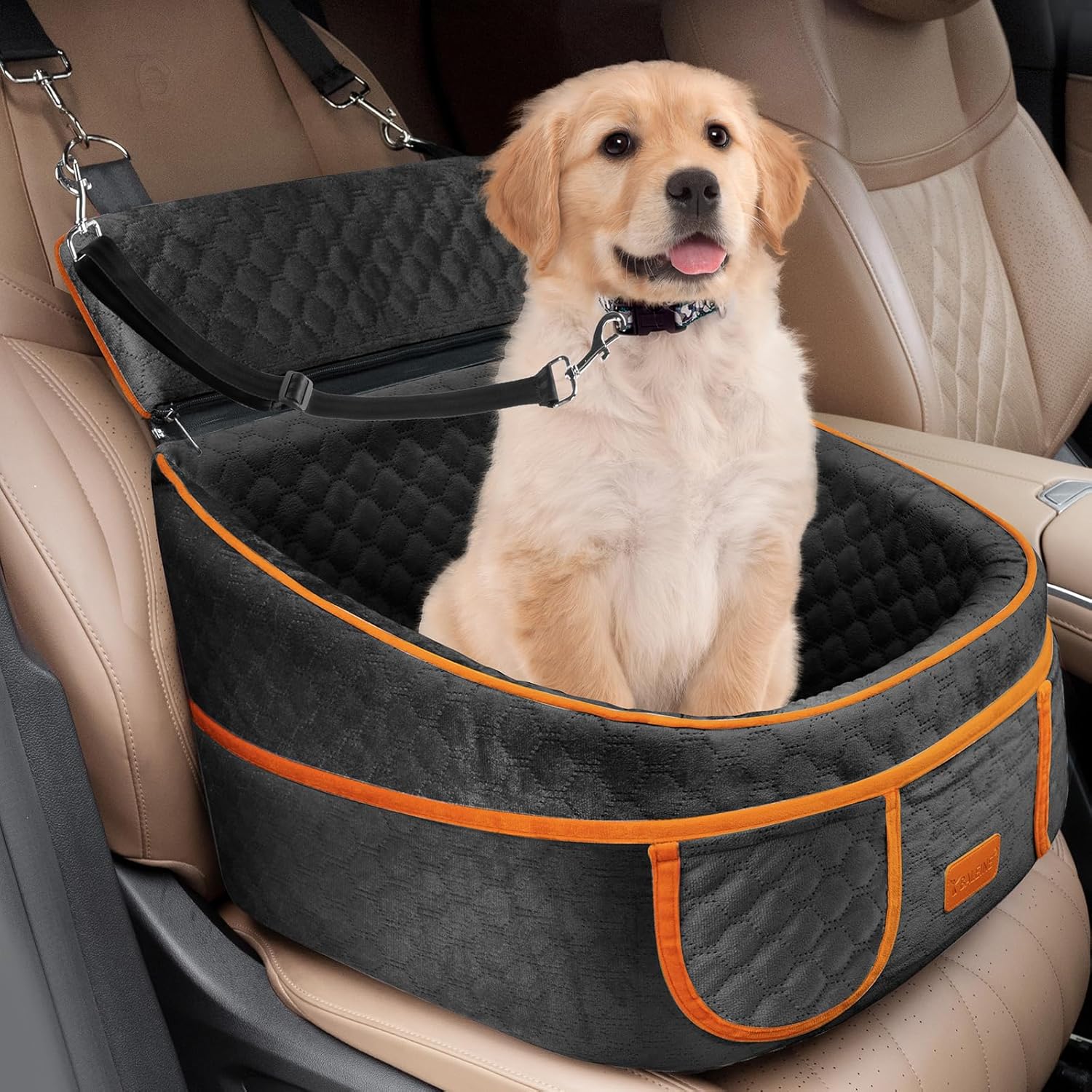 BALEINE Dog Car Seat for Small Medium Dogs, Detachable Washable Pet Car Seat wit...