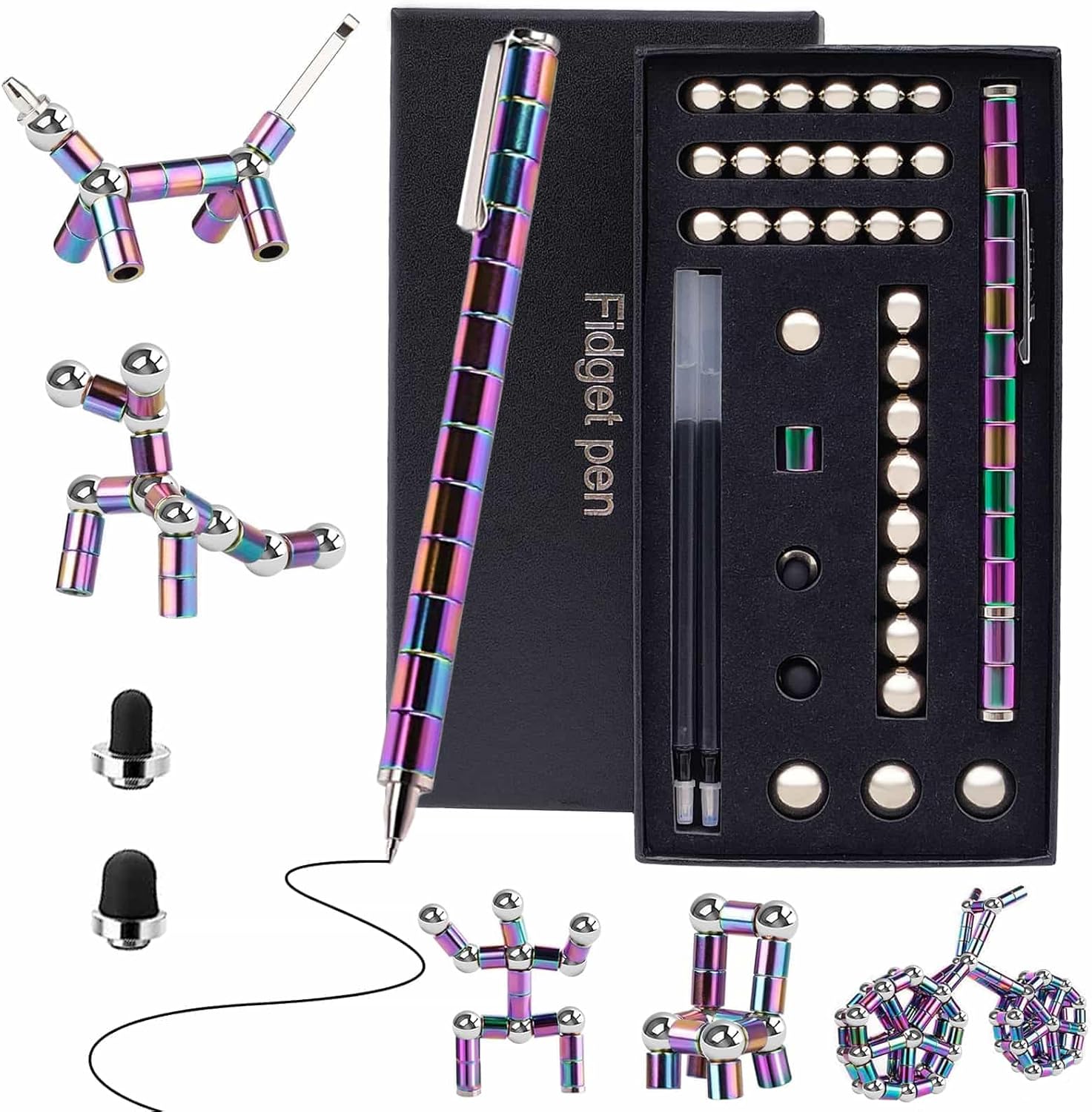 Upgrade Fidget Pen-Magnetic Pen-Fidget Toys for Boys Girls Age 8-12-Gifts for Te...