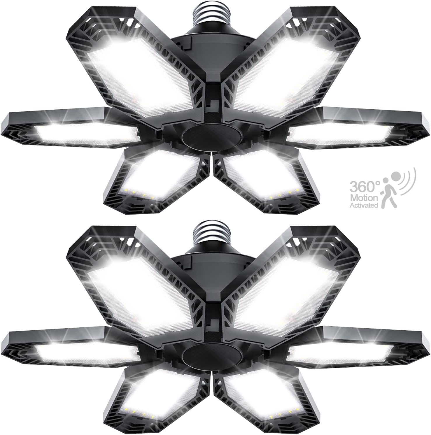 TANBABY 2 Pack Motion Sensor Garage Light, Total 3...