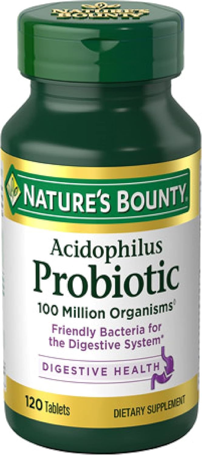 Nature's Bounty Acidophilus Probiotic, Daily Probiotic Supplement, Supports Dige...